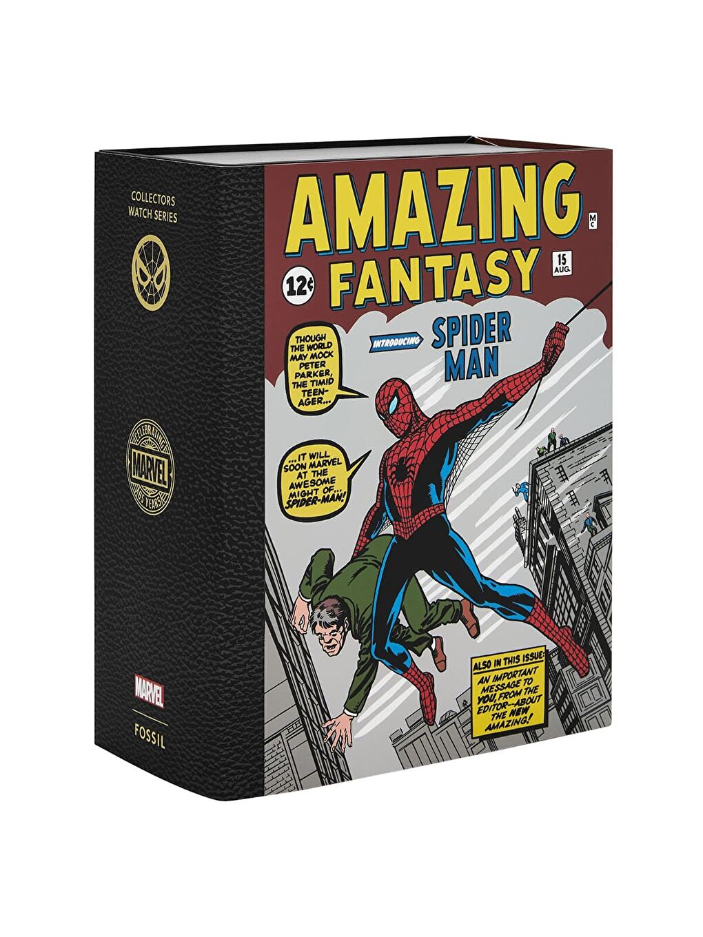 Gri FLE1197SET Marvel x Limited Edition SPIDER-MAN Erkek Kol Saati-4