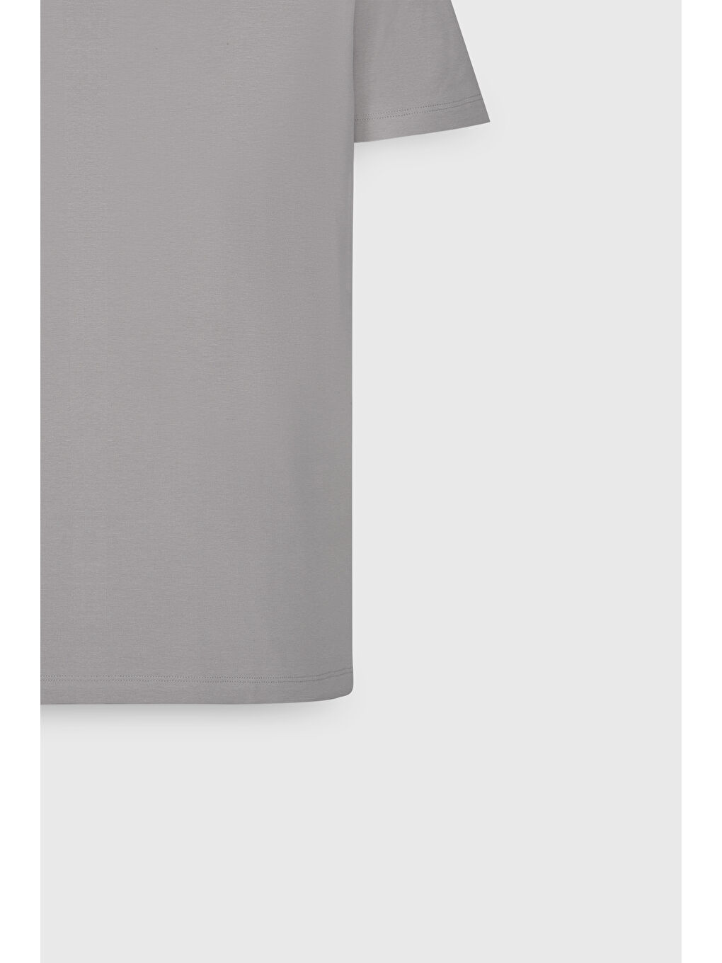 Erkek Bej Standart Fit Normal Kesim Bisiklet Yaka Pamuklu Tişört-7