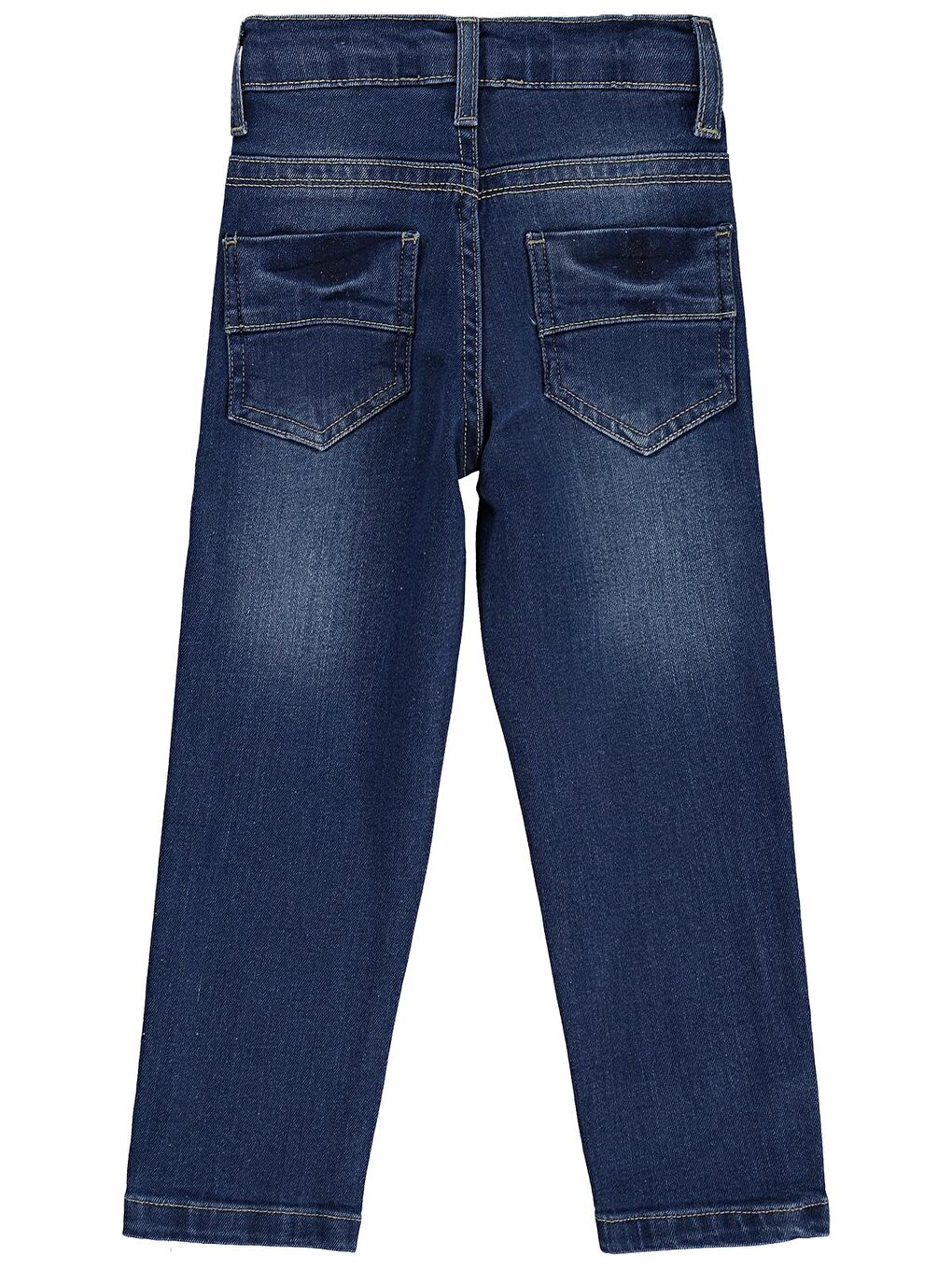 Boys Basic Çizgili 6-9 Yaş Pantolon Jean - Mavi 7-8 Yaş-1