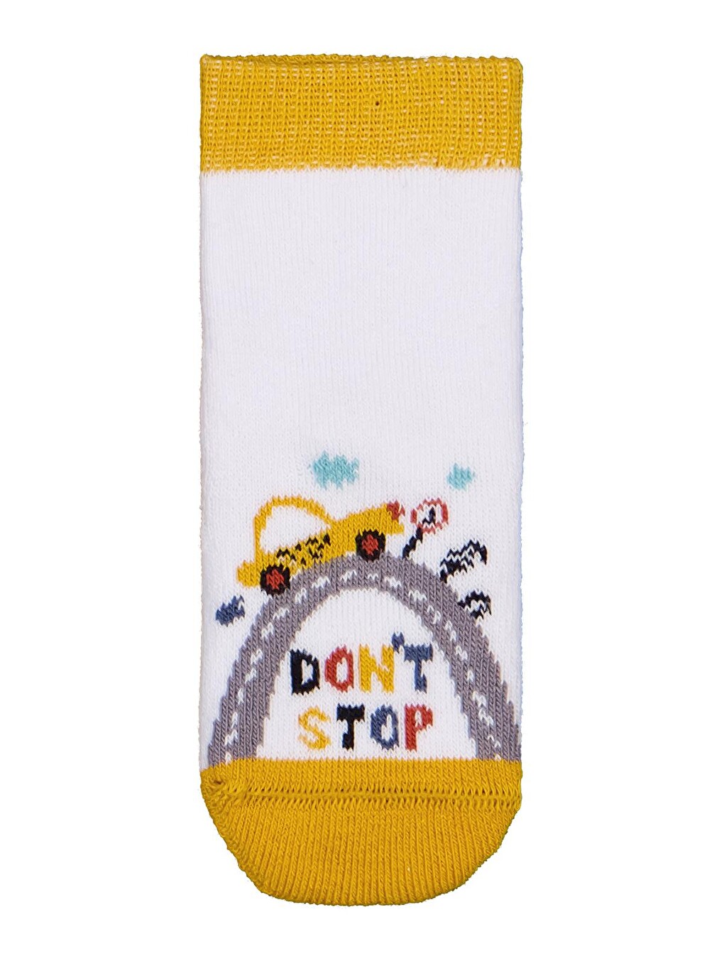 Beyaz Baby İş Makinesi Havlu 6- 3'lü Bebek Erk Çorap Set - Standart-1