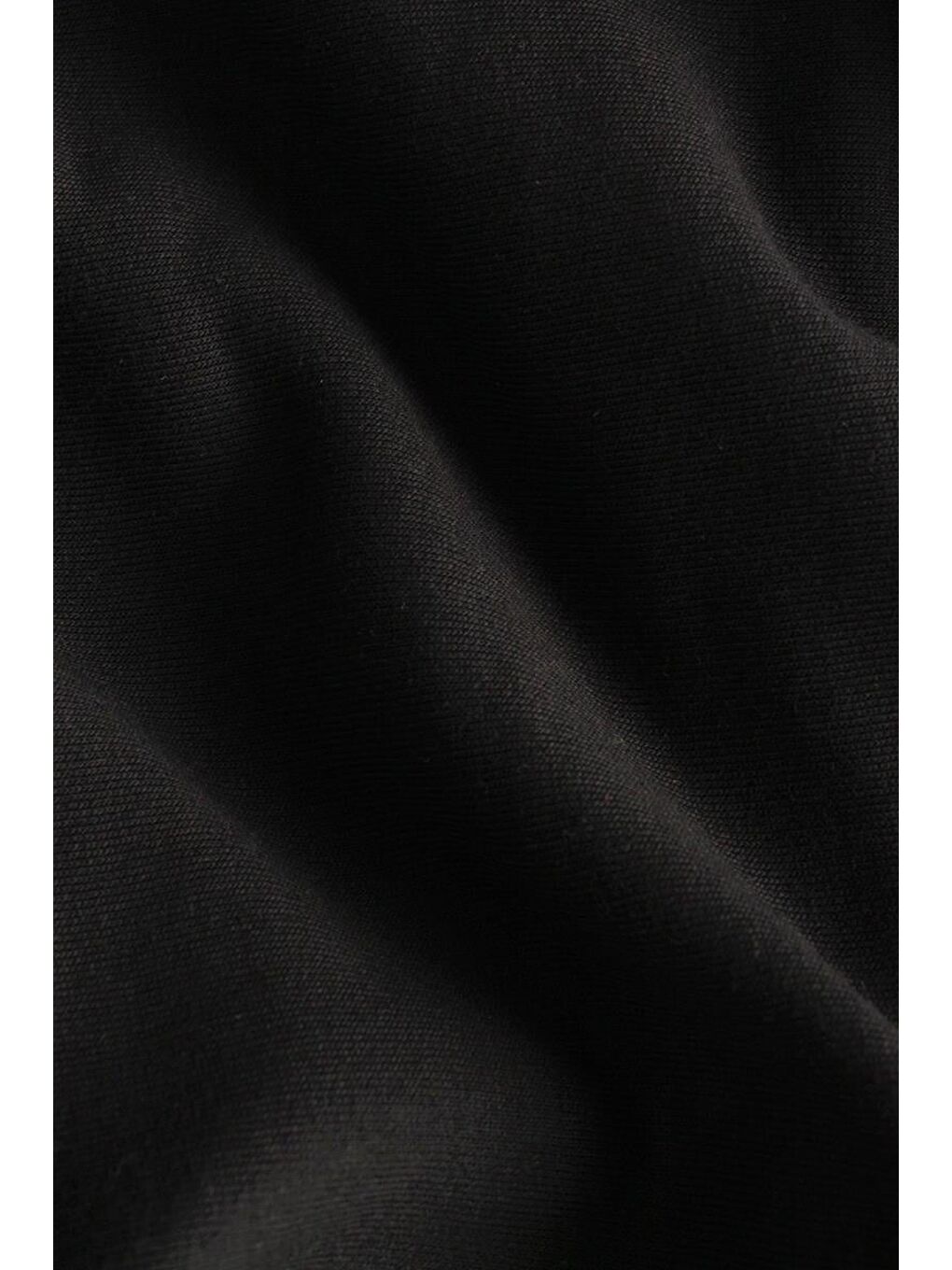 Siyah-Aplike Cepli Gömlek Tunik-6