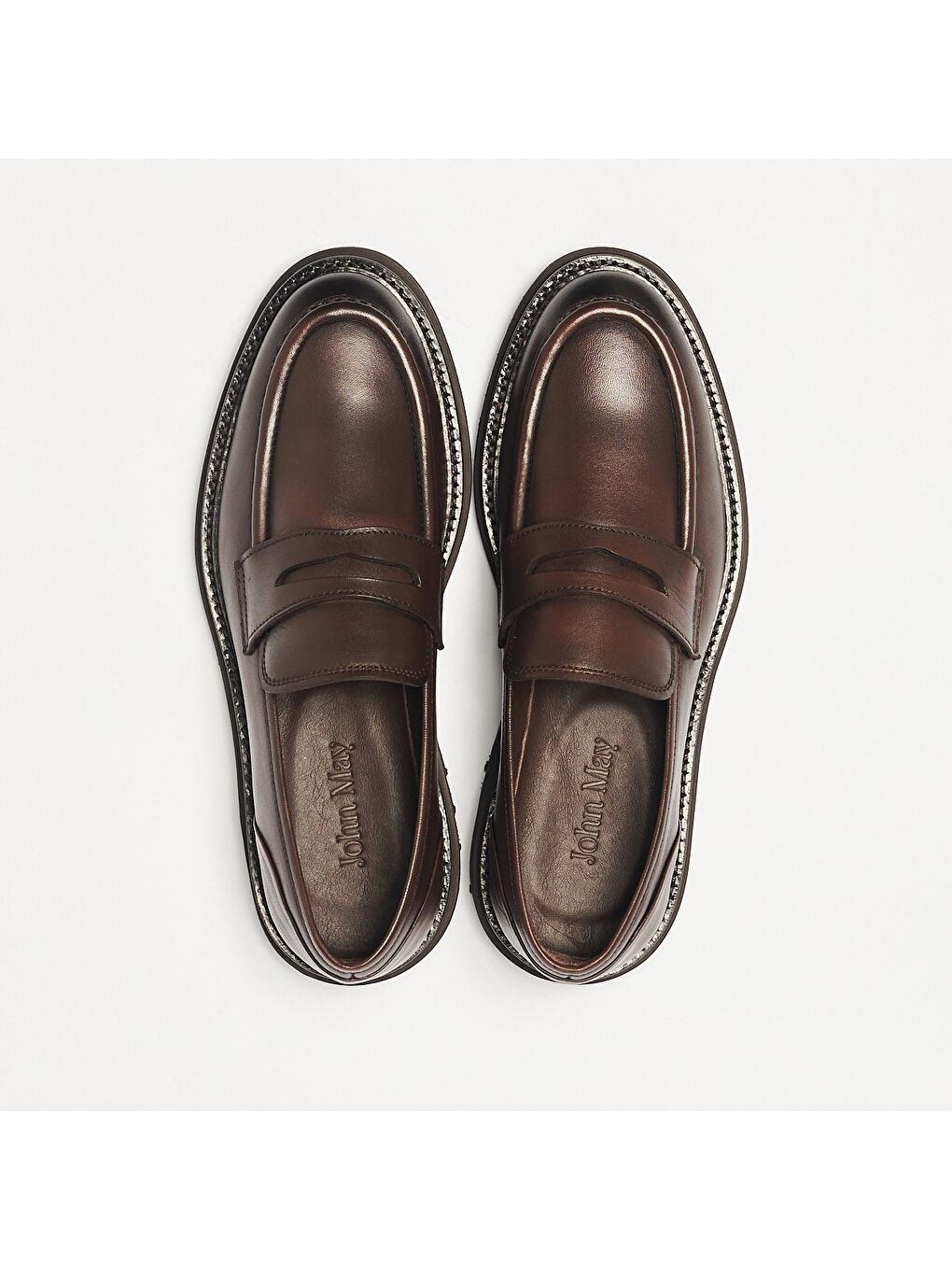 Kahverengi Erkek Oxford ( Klasik) OG-343 Kahve Deri-6