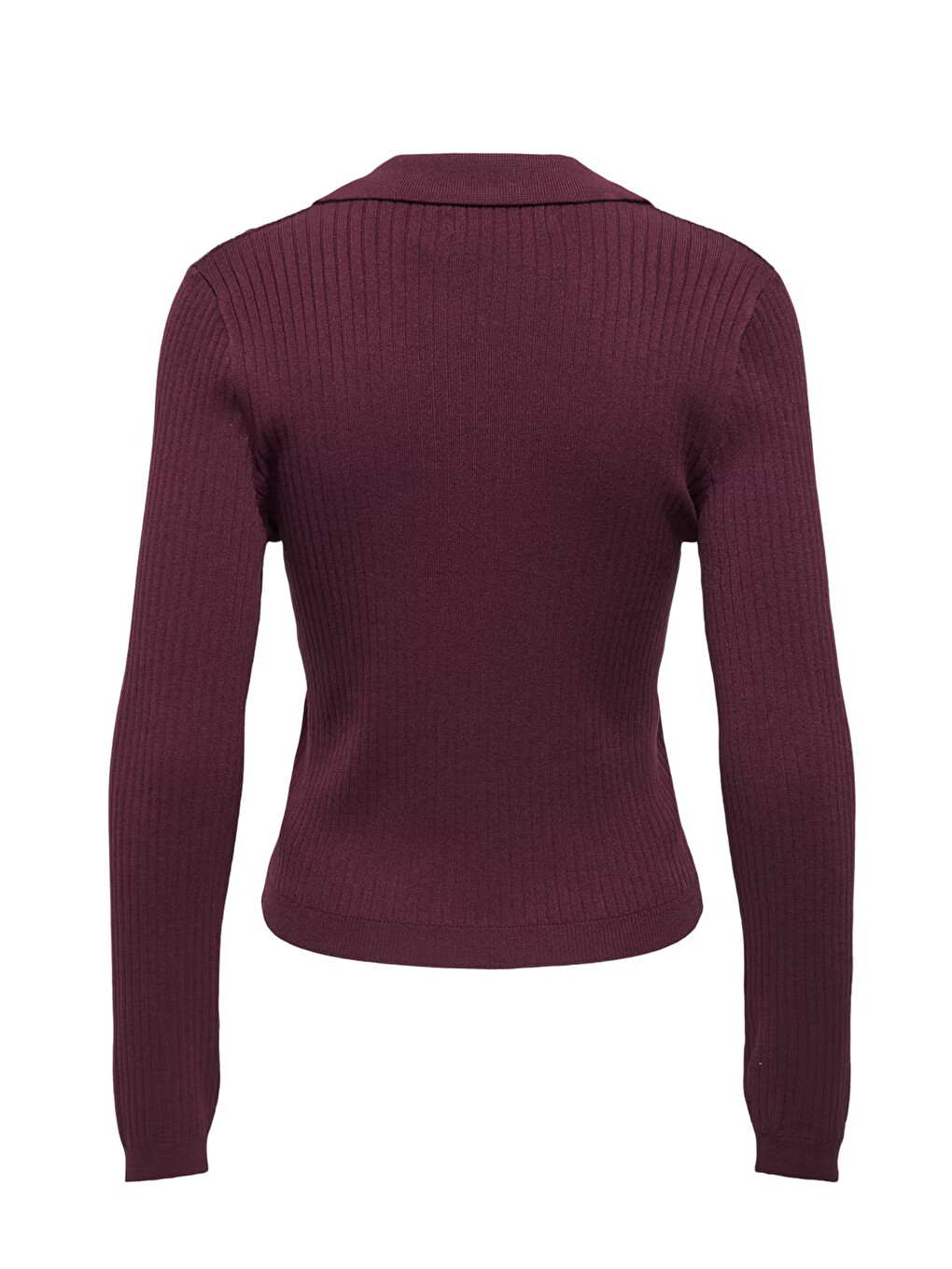 Bordo Onlkaya Regular Fit Polo Yaka Kadın T Shirt 15344841-4