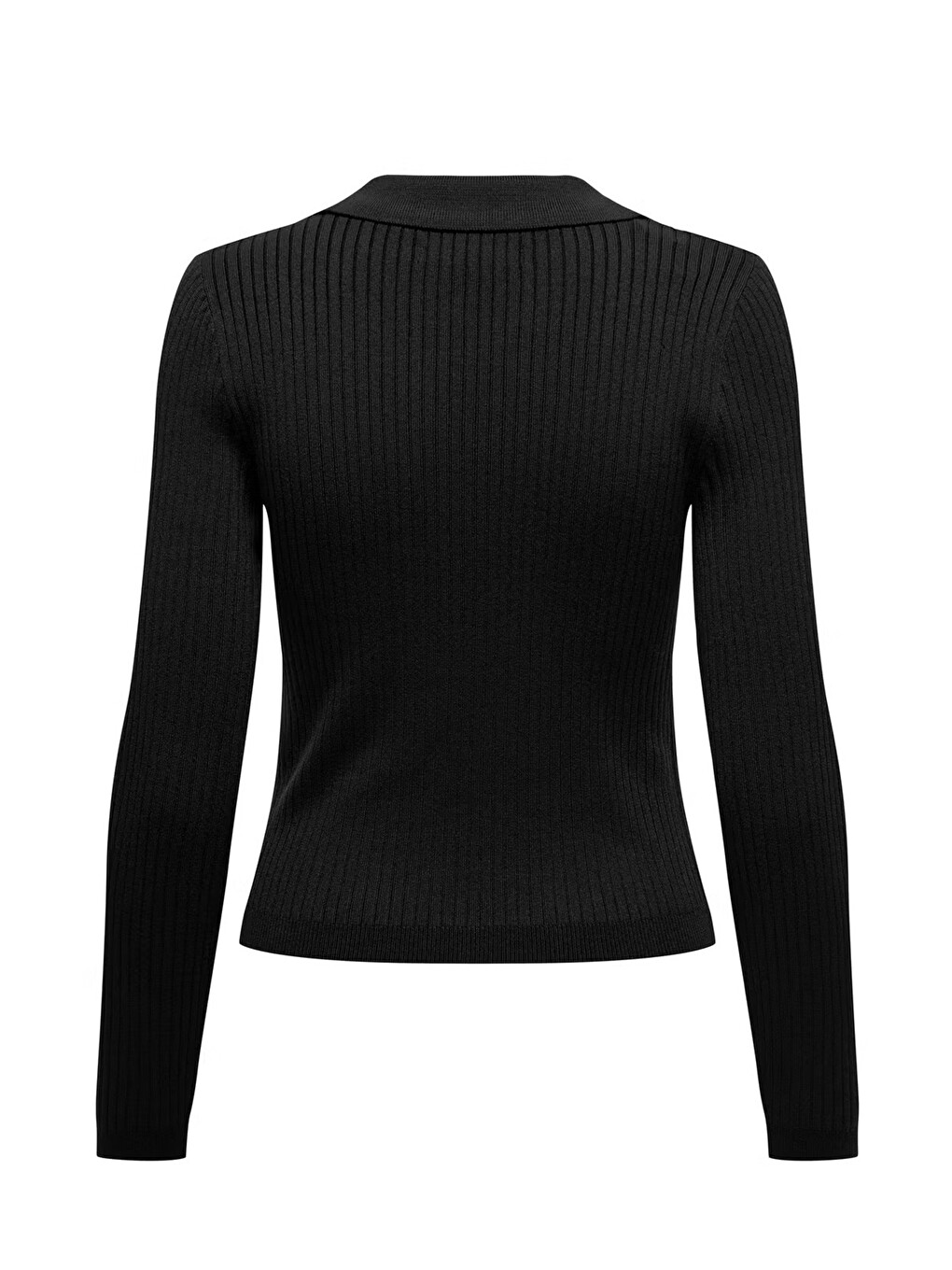 Siyah Onlkaya Regular Fit Polo Yaka Kadın T Shirt 15344841-5