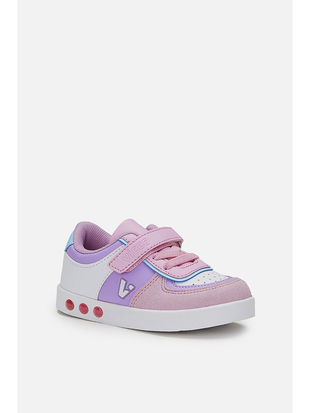 Vicco Pembe Sam Işıklı Kız Çocuk Pembe Sneaker - 1