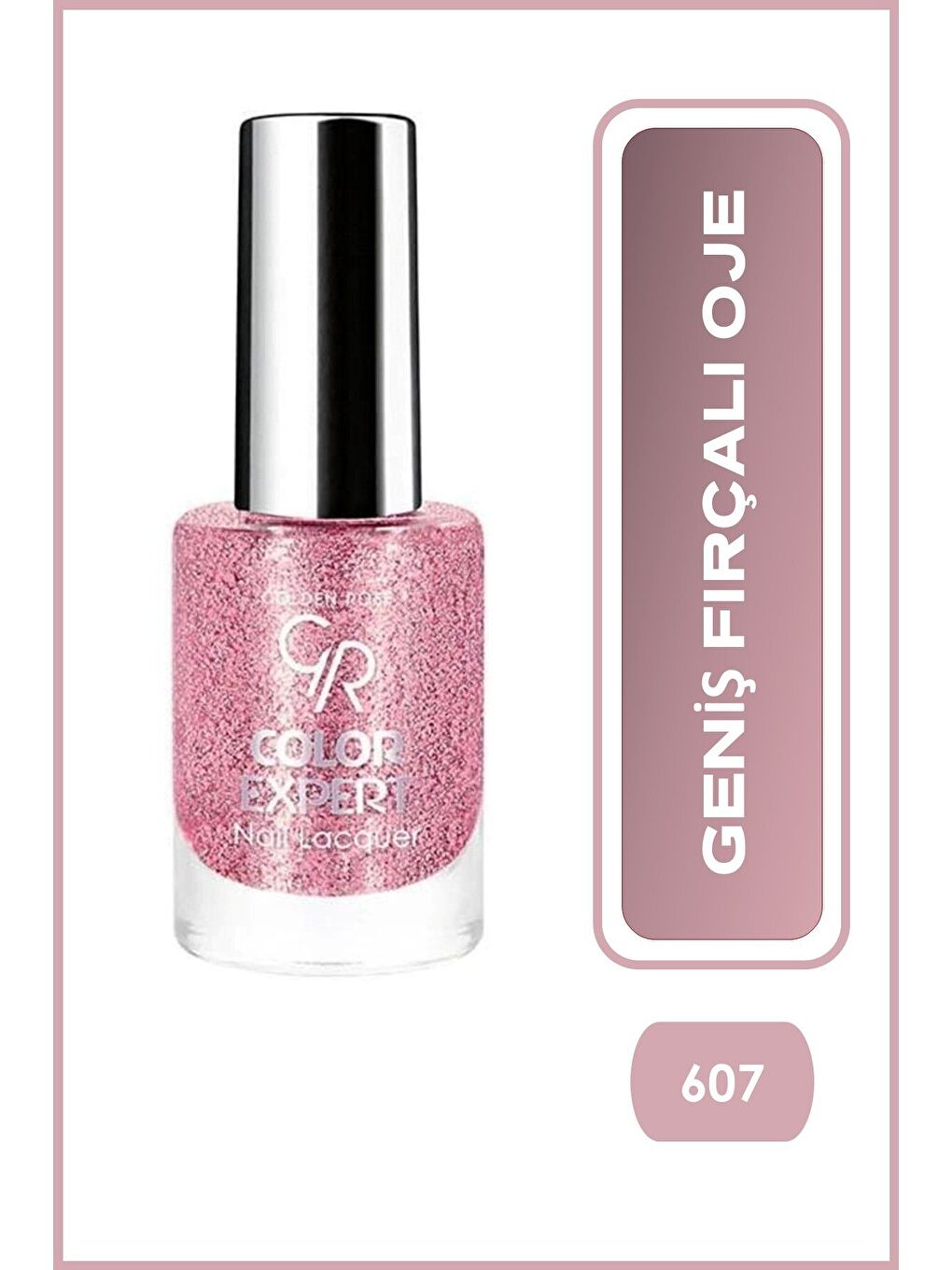 Color Expert Nail Lacquer Glitter No:607 - Işıltılı Oje