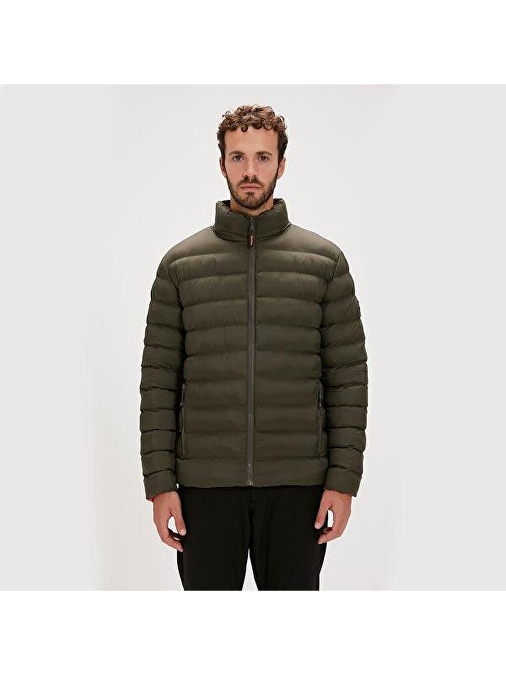 Boss Puffer Erkek Haki Mont