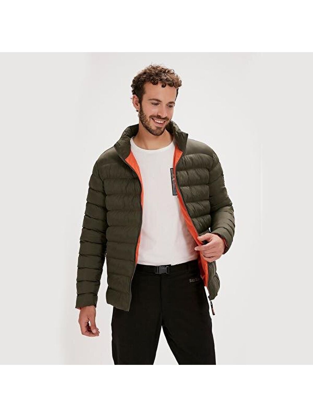 Boss Puffer Erkek Haki Mont-1