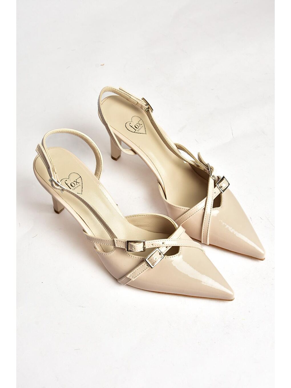 S6540719 Bej Kadın Topuklu Ayakkabı-4