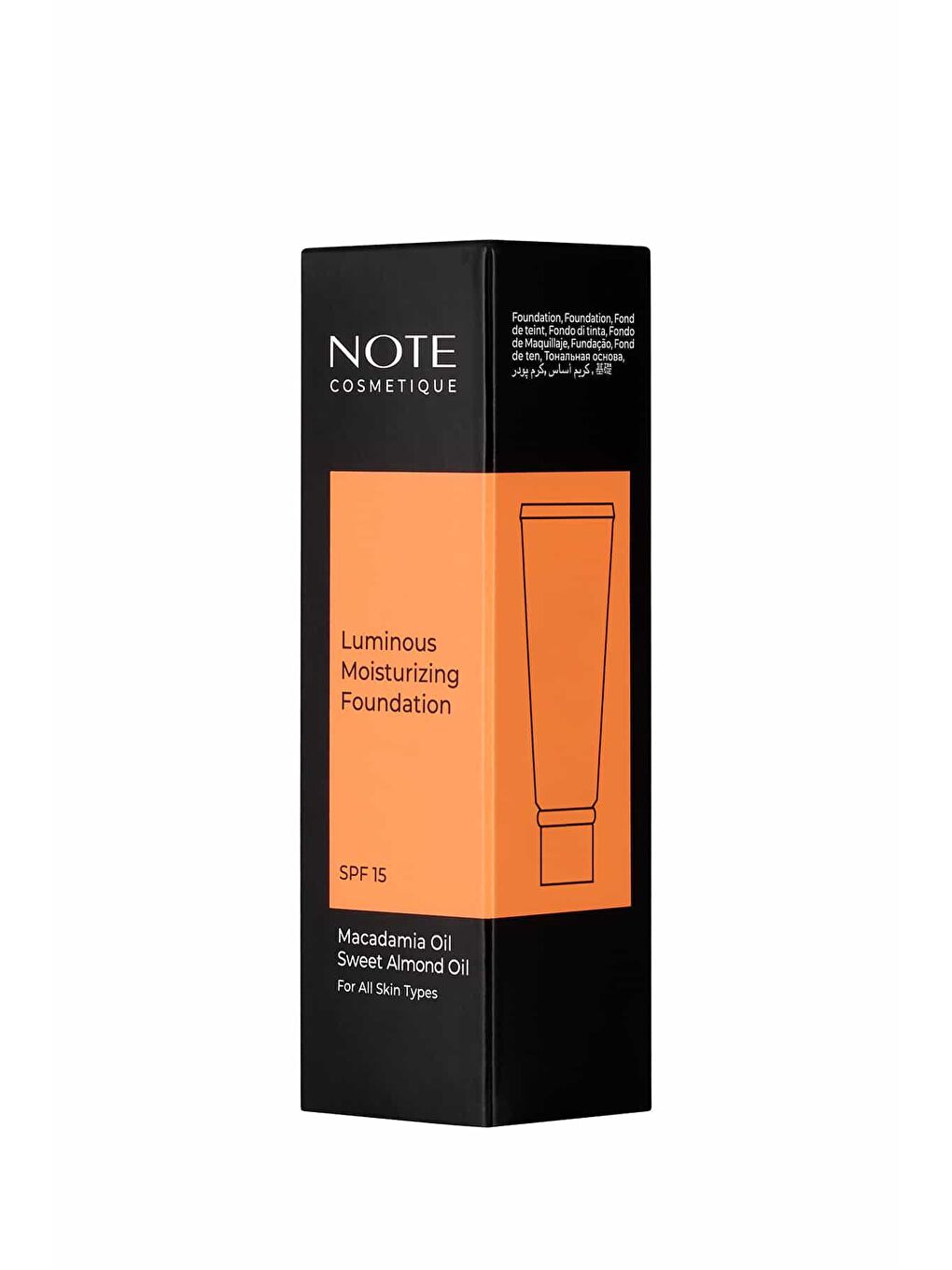 Note Cosmetique Bej Luminous Moisturizing 01 Beige Nemlendirici Etkili SPF 15 Kapatıcı Fondöten - 3