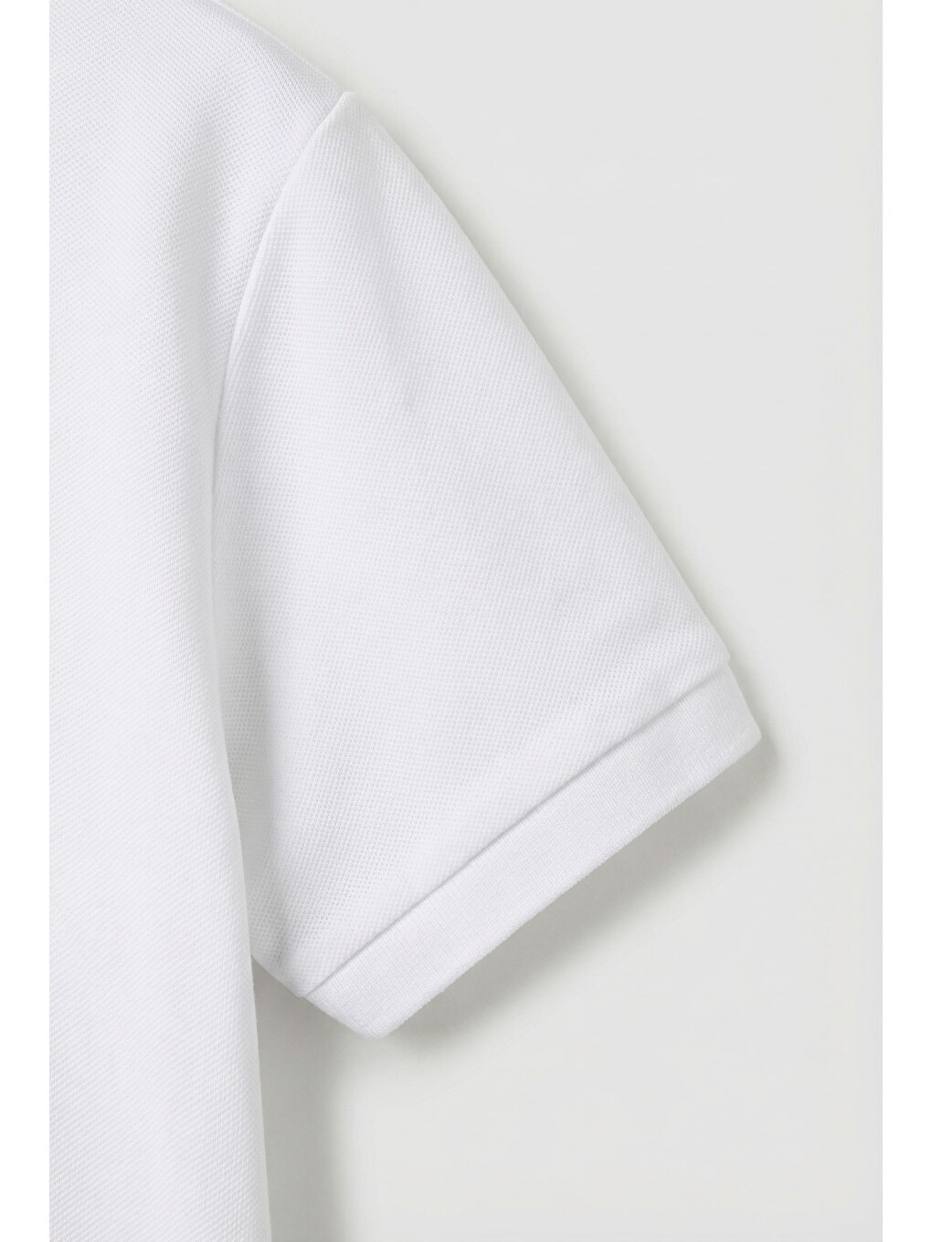 Unisex Çocuk Pamuklu Beyaz Polo Yaka Tişört - Düğme Detaylı-2