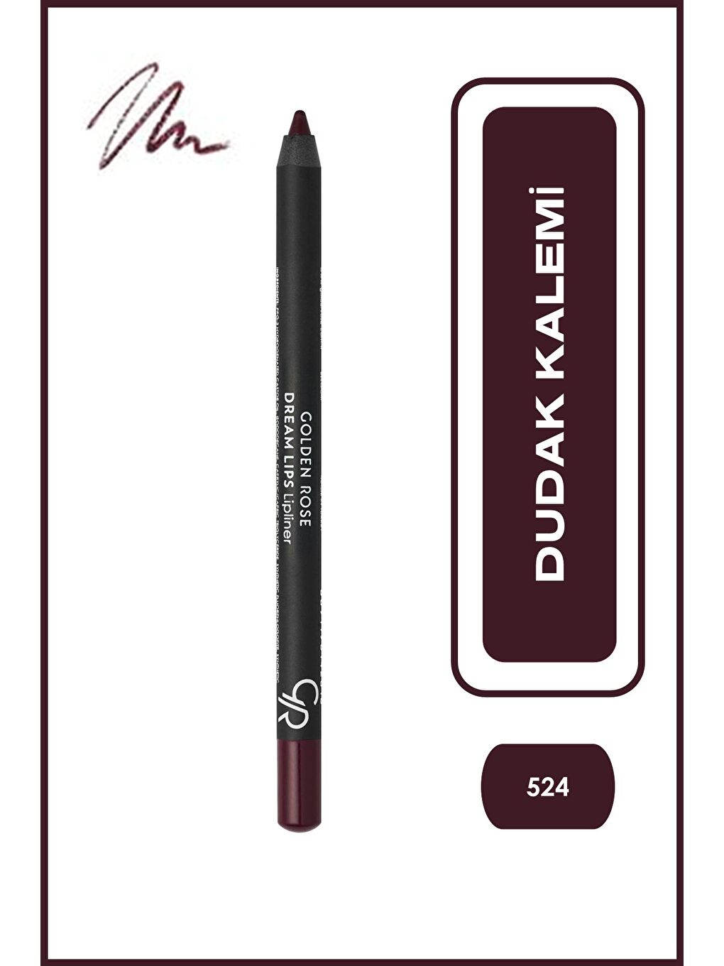 Dream Lips Lipliner No: 524 Plum Red - Dudak Kalemi