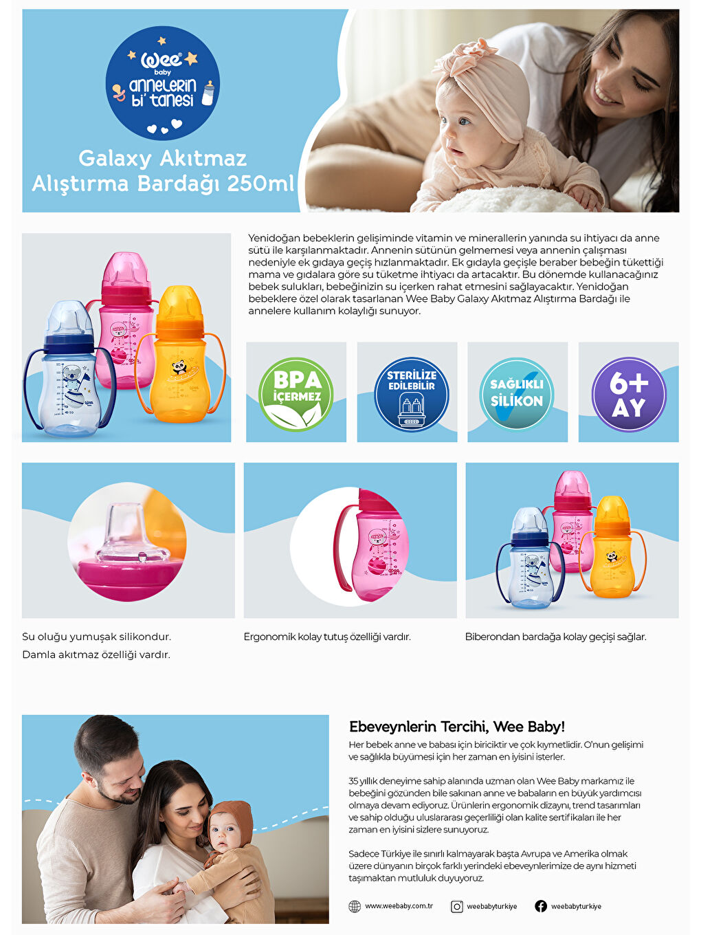 Galaxy Bardak 250 ml - PEMBE-1