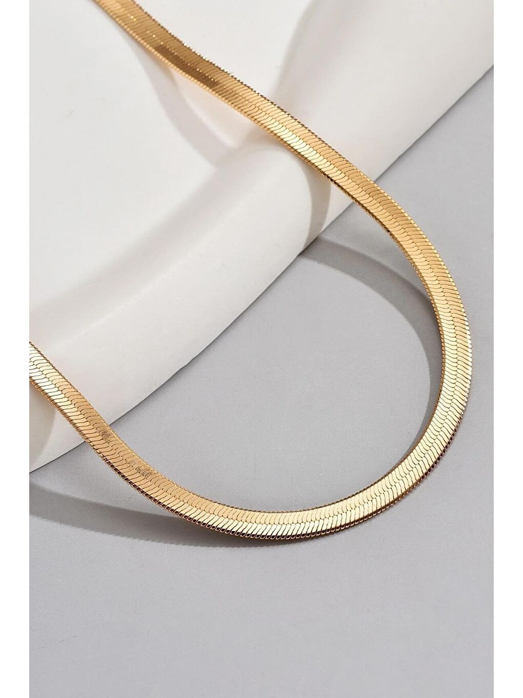 Sarı Altın rengi İtalyan Paslanmaz Çelik Halhal-1