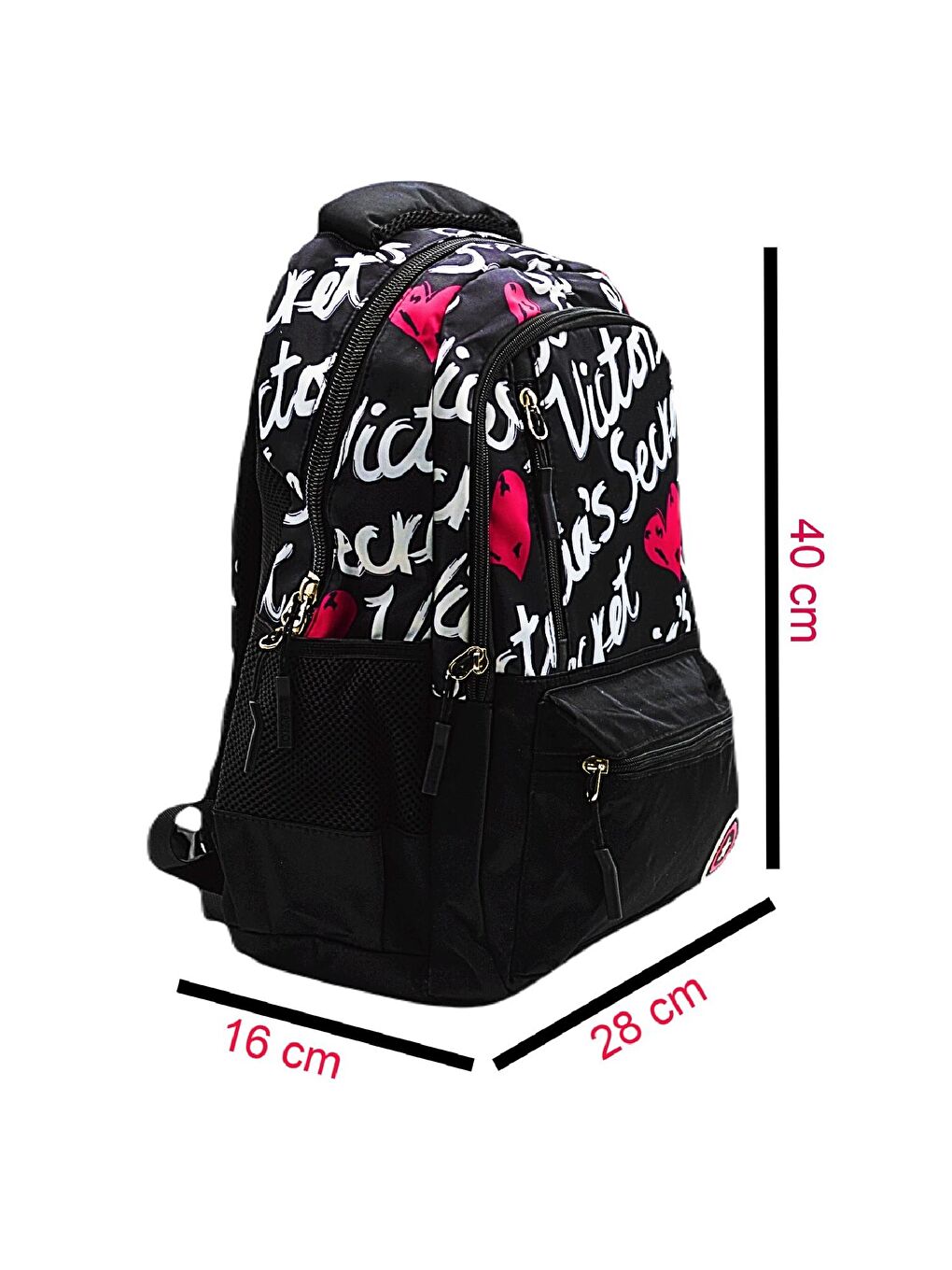 Pop Cool Sidley 4 Bölmeli Okul Sırt Çantası Siyah (161955)-1