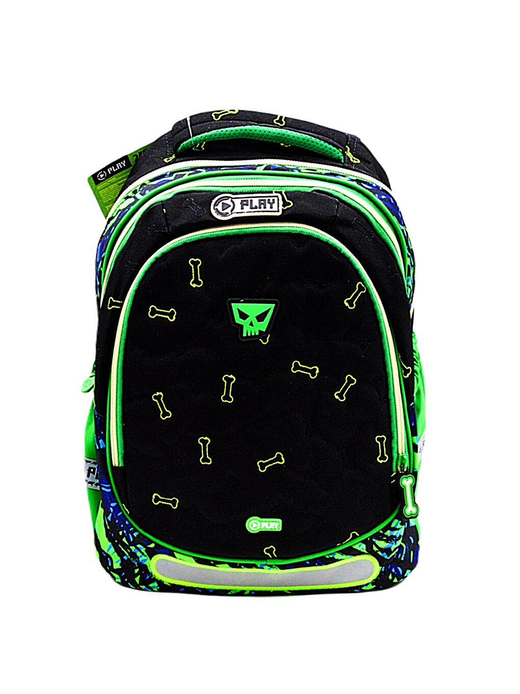 Maxx Bone 3 Bölmeli Okul Sırt Çantası Siyah (161837)