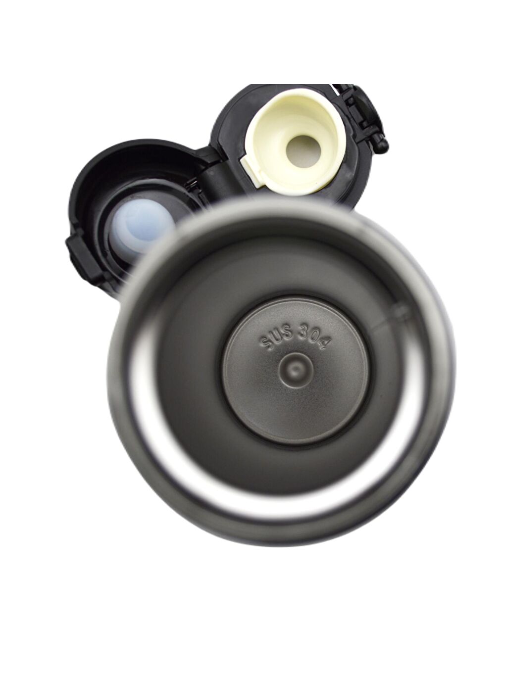 Lacivert Lisanslı Logo Baskılı Kilitli Çelik Termos Matara 400 Ml (555273)-3