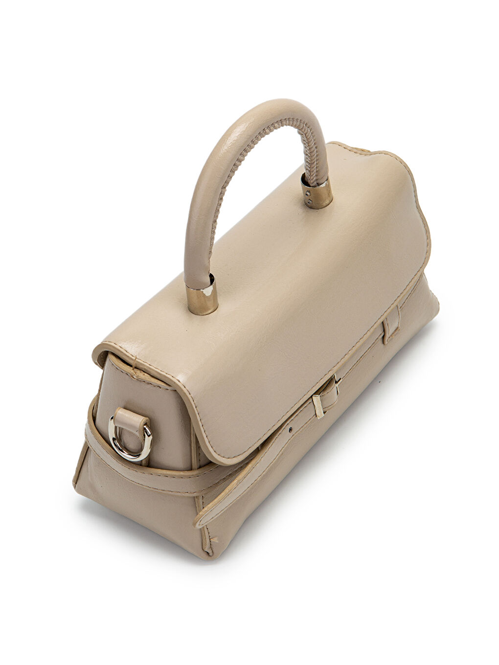 Kahverengi Kemer Detaylı Suni Deri Kadın Çapraz Çanta Nora Vizon-2