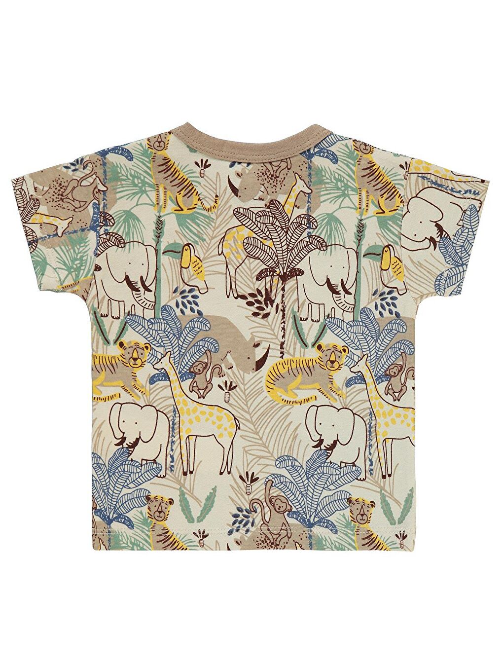 Bej Baby Erkek Bebek Tişört 6-18 Ay Taş Rengi-1