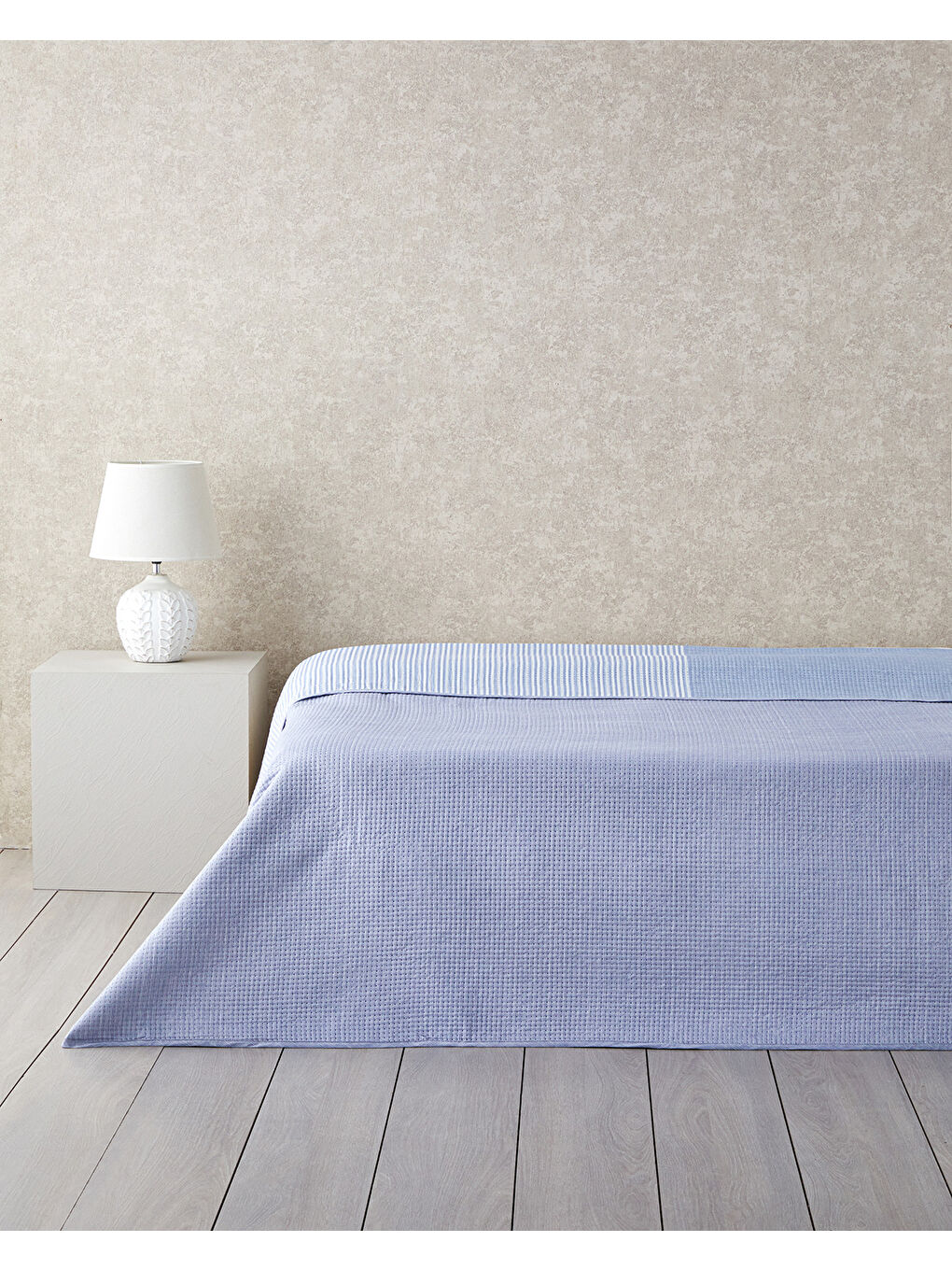 Modern Art Çift Kişilik Çok Amaçlı Örtü Mavi-1