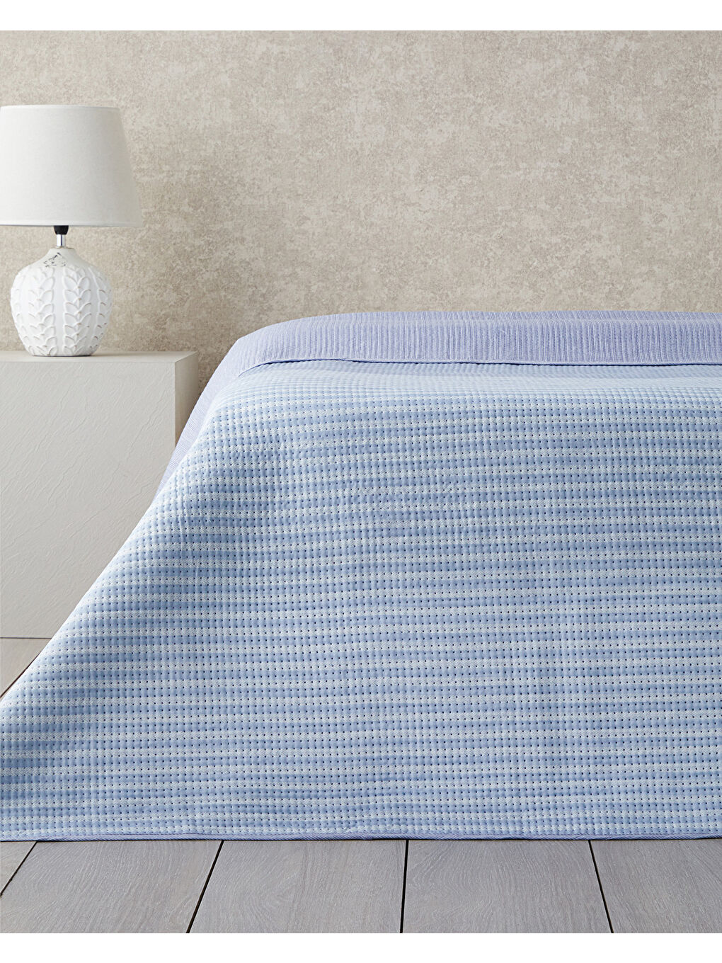 Modern Art Çift Kişilik Çok Amaçlı Örtü Mavi-2