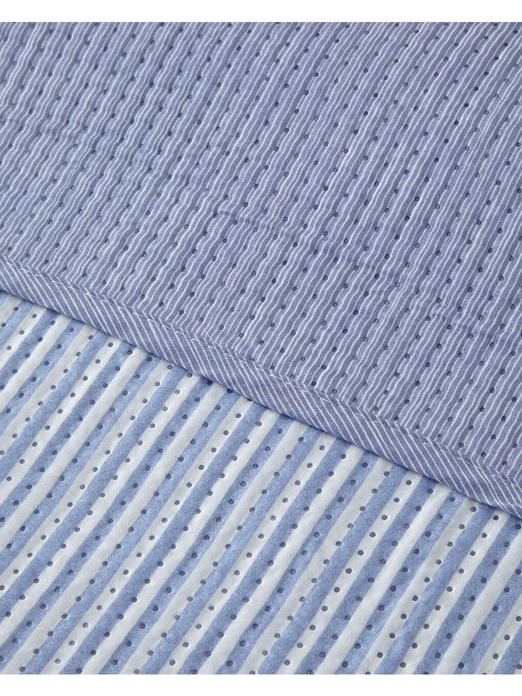 Modern Art Çift Kişilik Çok Amaçlı Örtü Mavi-3