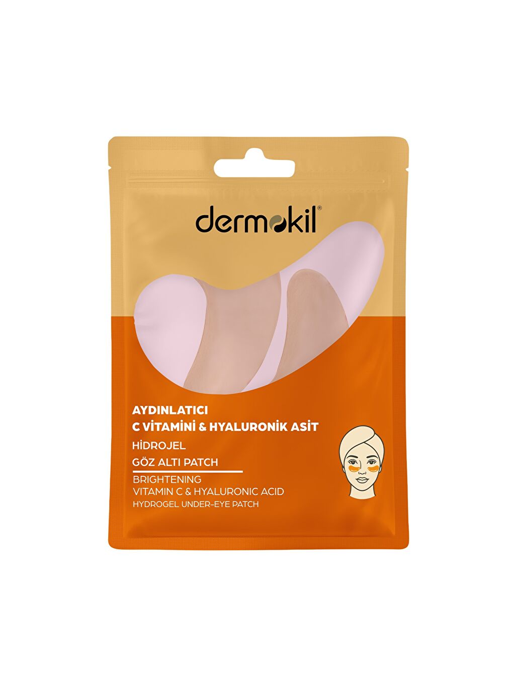 Aydınlatıcı C Vitamini & Hayluronik Asit Hidrojel Patch Göz Altı Maskesi-5