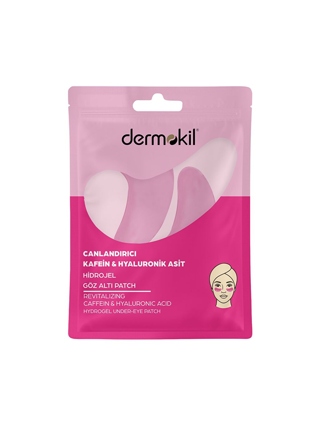 Canlandırıcı Kafein & Hyaluronik Asit Hidrojel Patch Göz Altı Maskesi-5