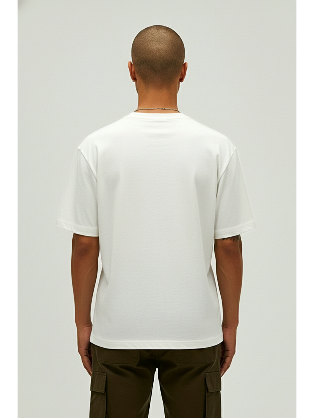 Bad Pink Beyaz Erkek Baskılı Tişört-3