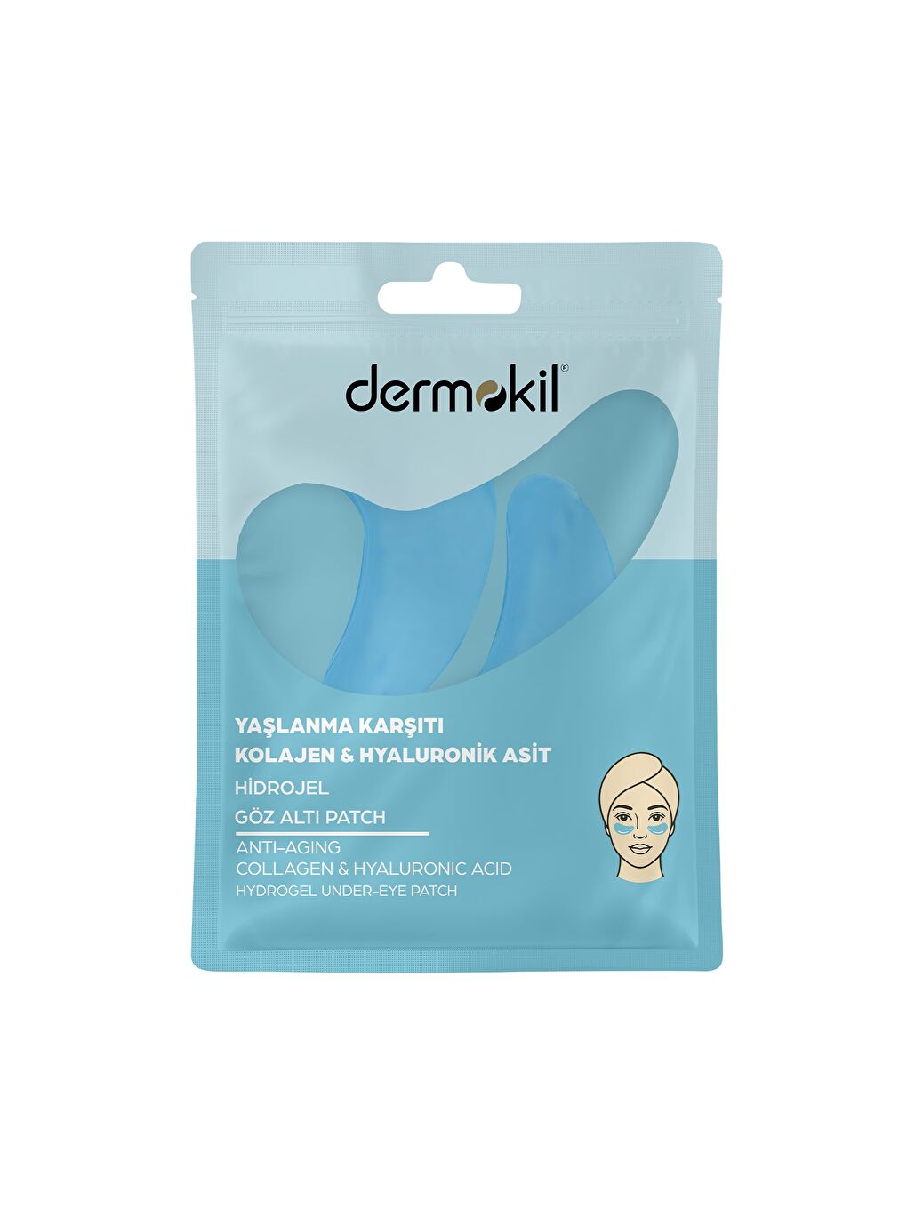 Yaşlanma Karşıtı Kolajen & Hyaluronik Asit Hidrojel Patch Göz Altı Maskesi-5