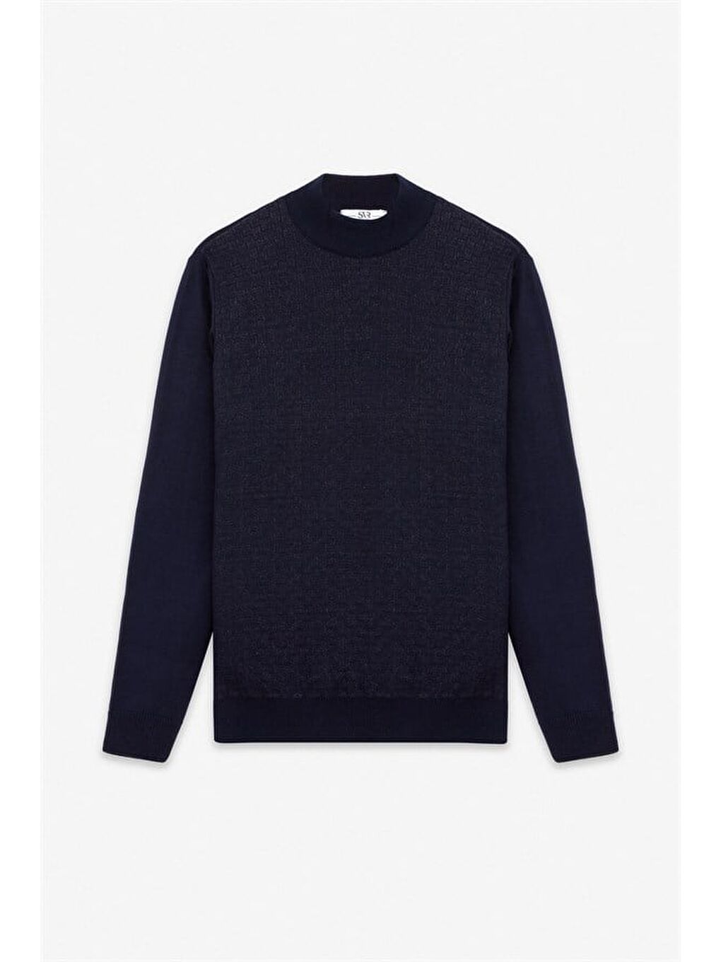 Lacivert Regular Yarım Balıkçı Yaka Kazak-4