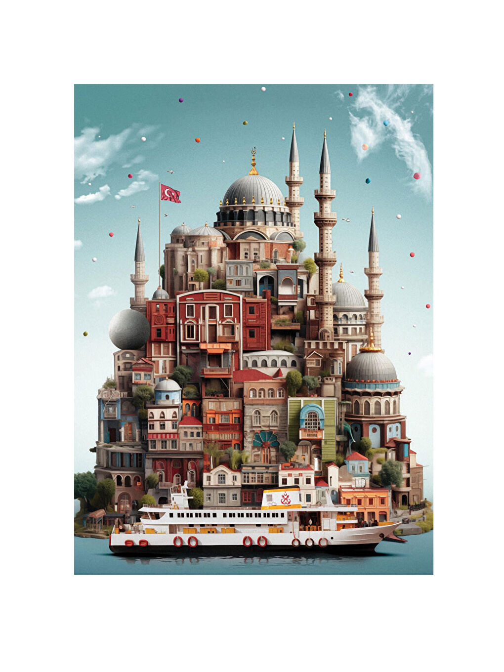 Anatolian Renksiz Puzzle 1000 Parça Tophane 1162 - 1