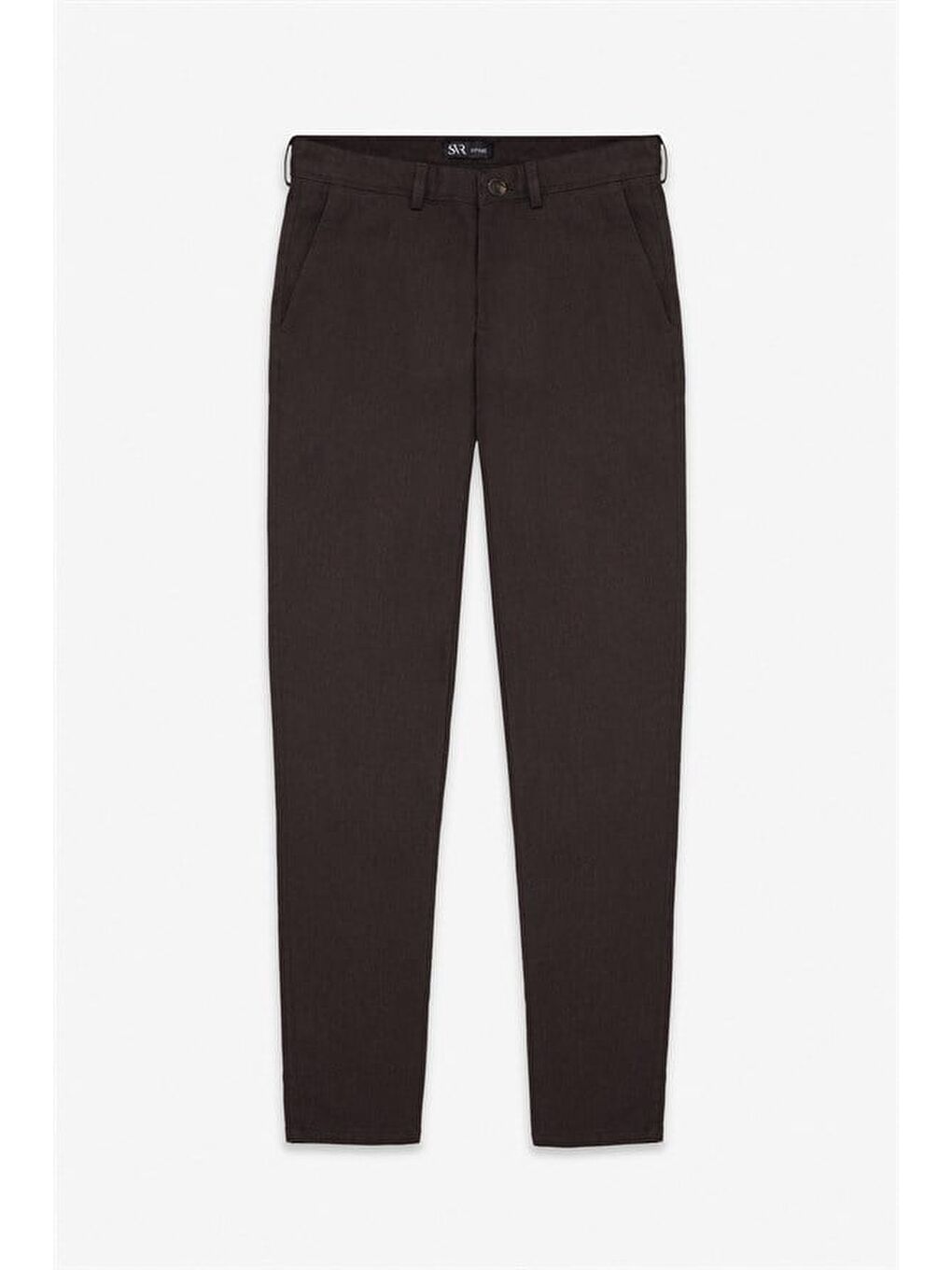 Kahverengi Koyu Kahve Slim Casual Pantolon-5