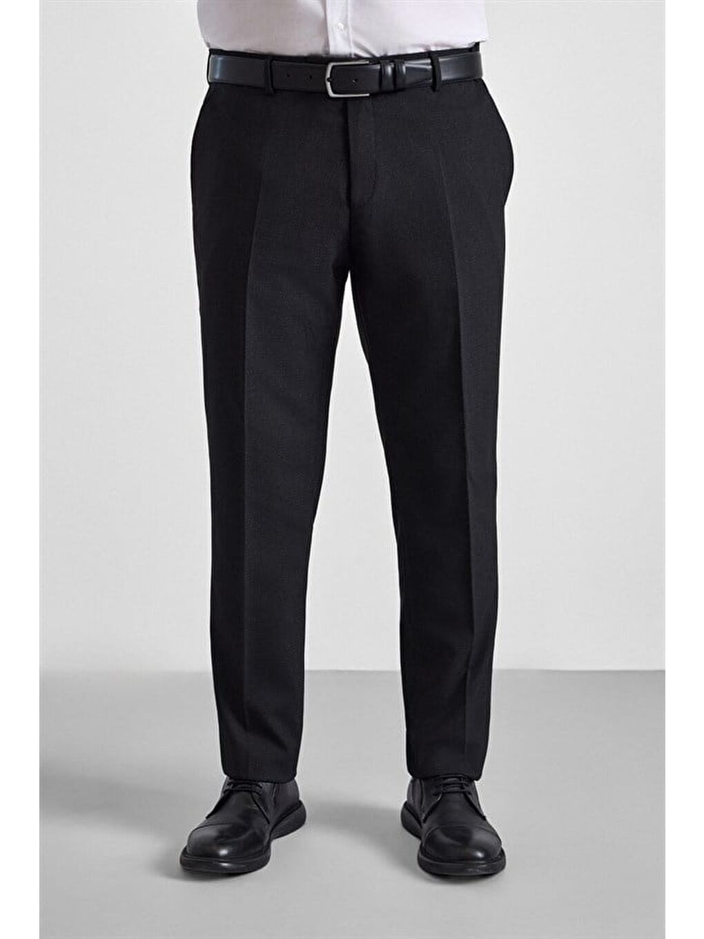 Siyah Regular Sivri Yaka 4 Drop Yelekli Takım Elbise-7