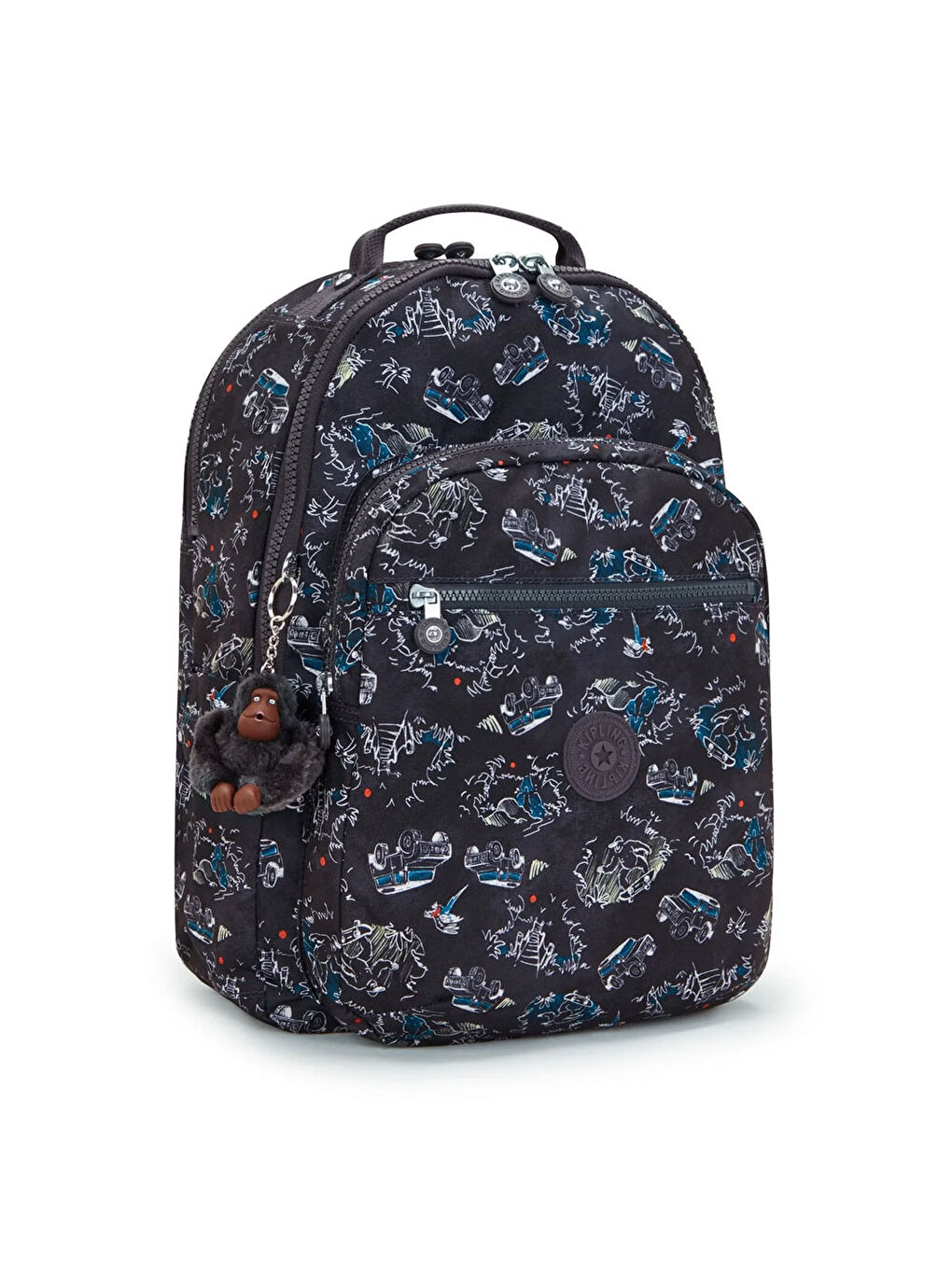 Lacivert Seoul Lap Okul Çantası Jungle Fun Race KI5816TJ3-1