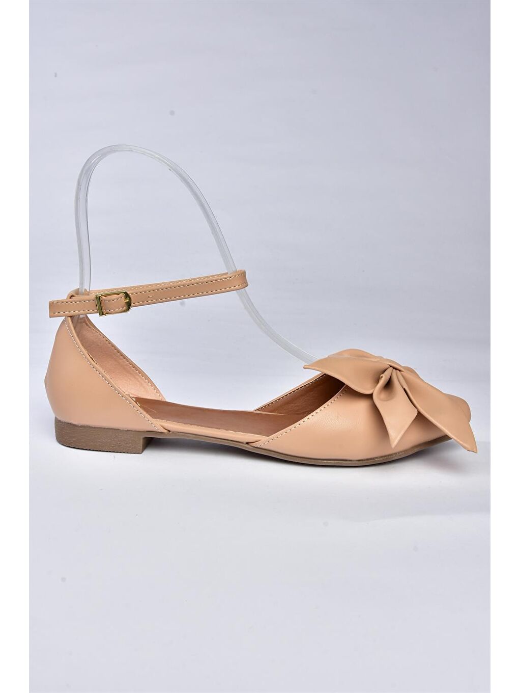 Bej P726591009 Ten Fiyonklu Kadın Babet-5