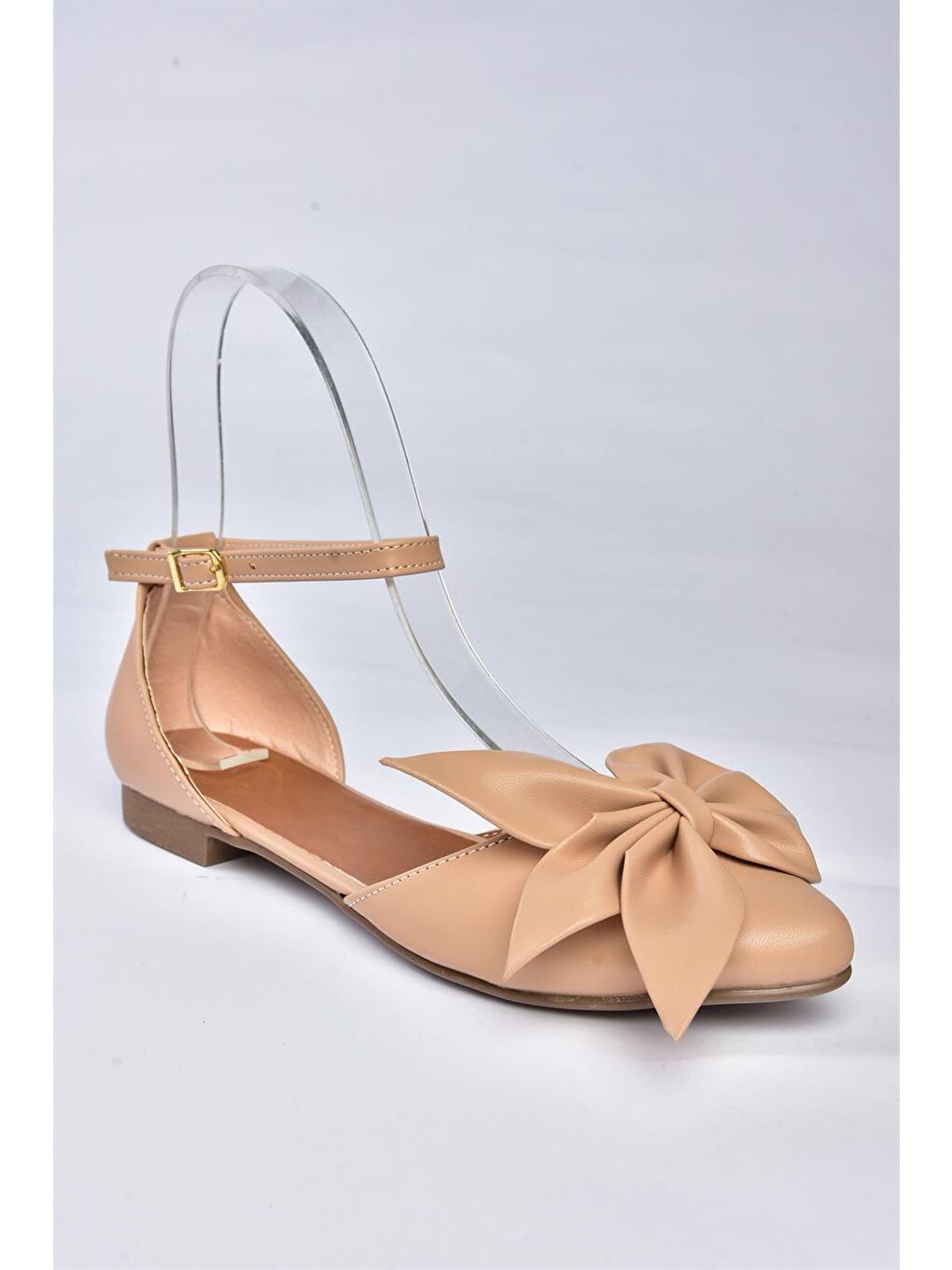 Bej P726591009 Ten Fiyonklu Kadın Babet-6