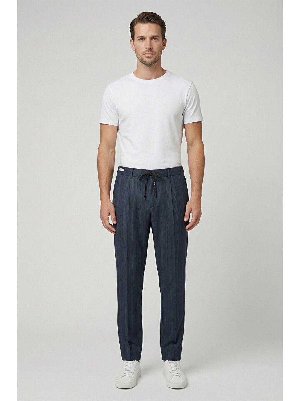 Giotelli Erkek Viskon Karışımlı Klasik Haki Pantolon-1