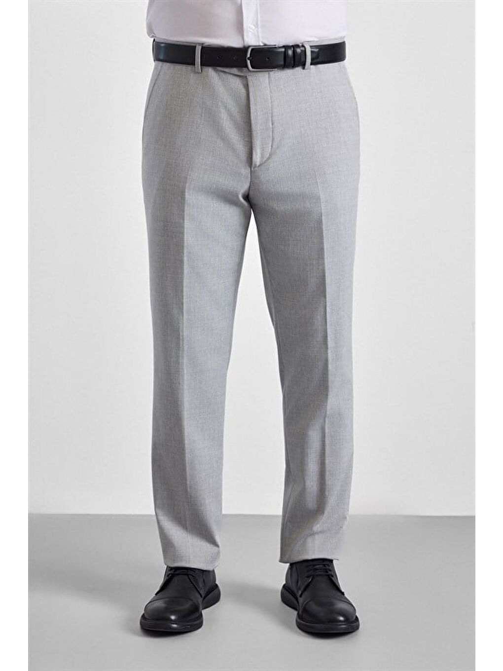 Gri Slim Sivri Yaka 6 Drop Takım Elbise-7