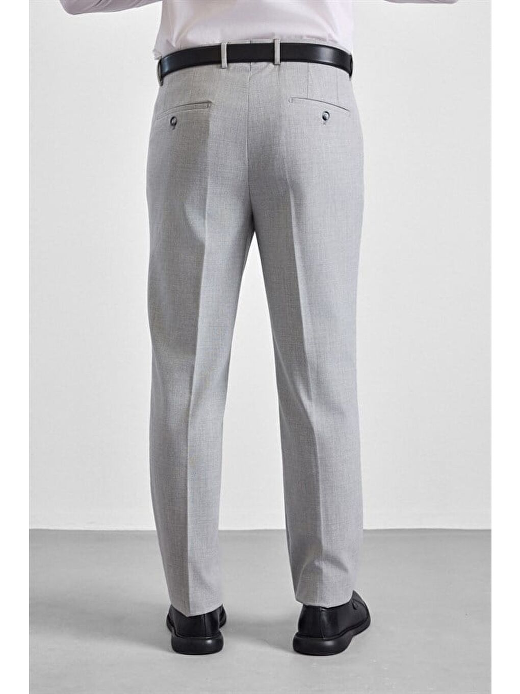 Gri Slim Sivri Yaka 6 Drop Takım Elbise-8