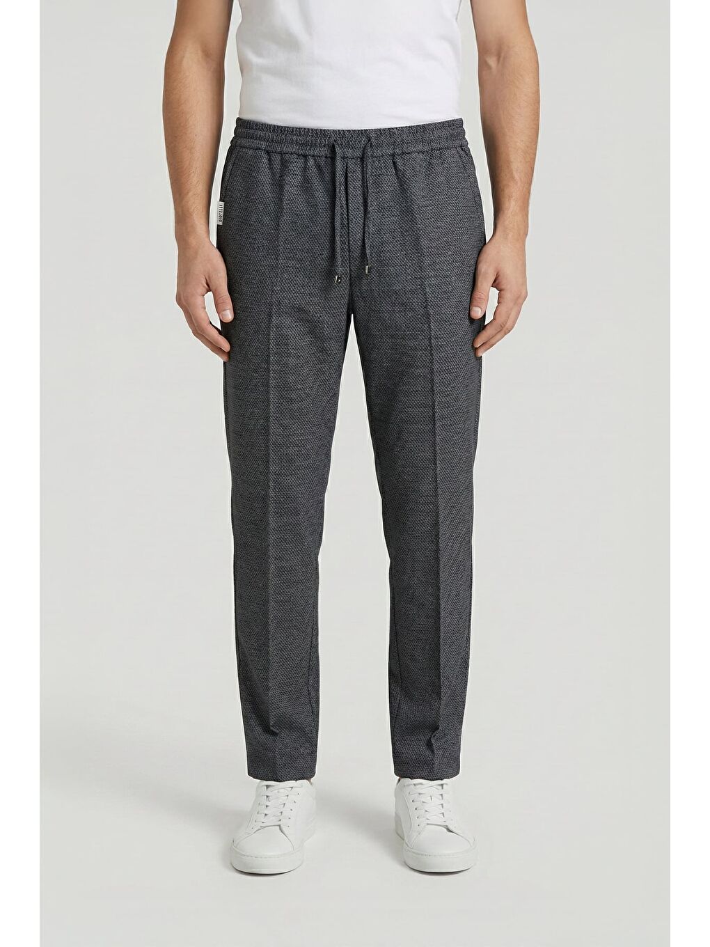 Giotelli Erkek Yün Karışımlı Klasik Gri Günlük Pantolon