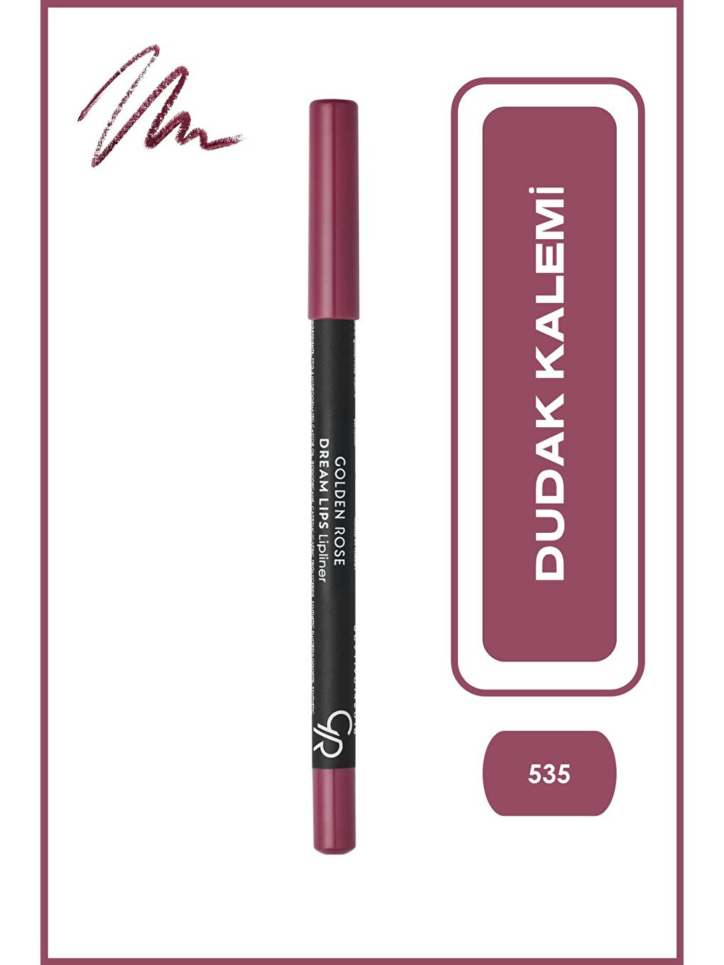 Dream Lips Lipliner No: 535 Soft Pink - Dudak Kalemi