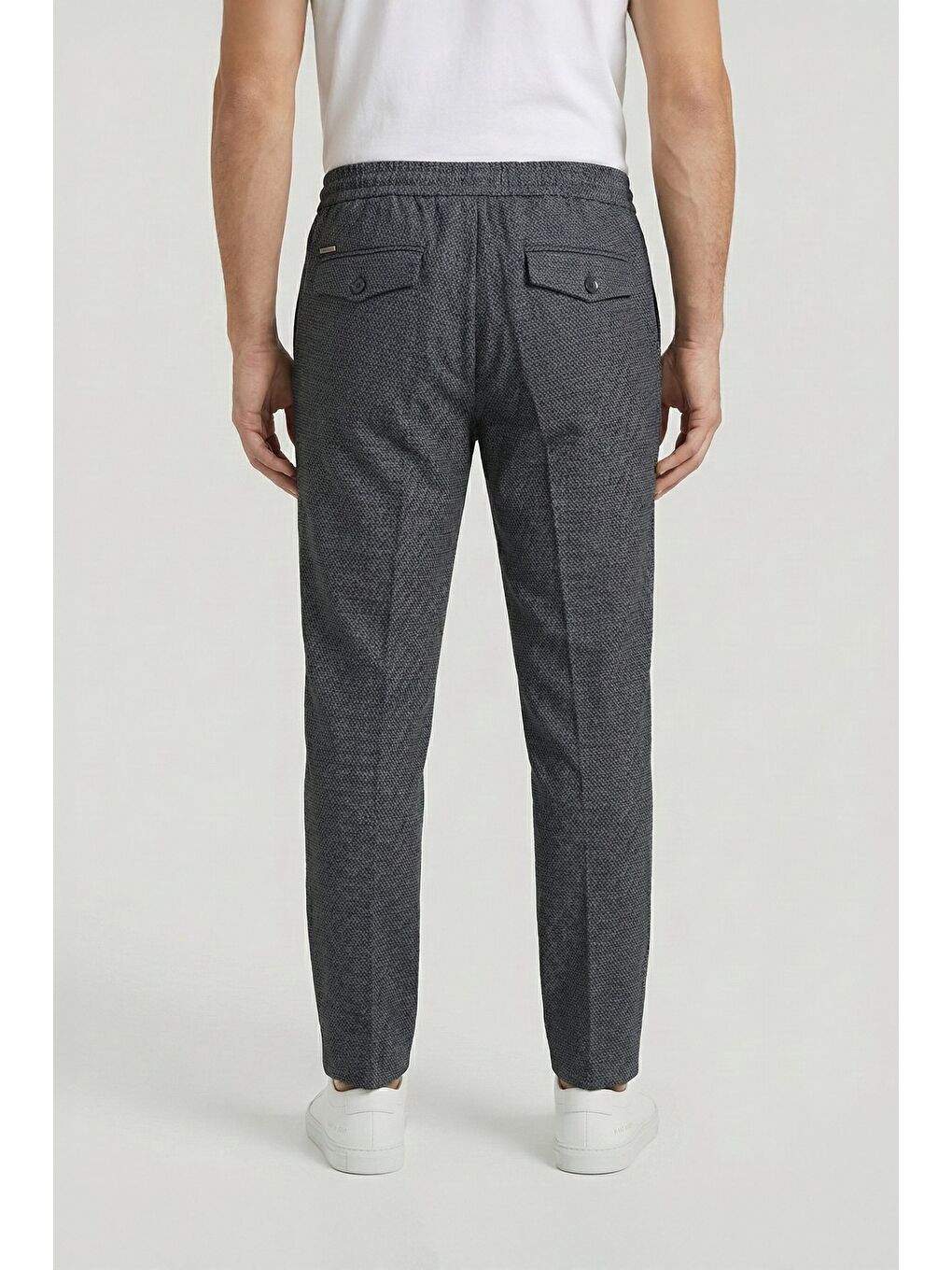 Giotelli Erkek Yün Karışımlı Klasik Gri Günlük Pantolon-3