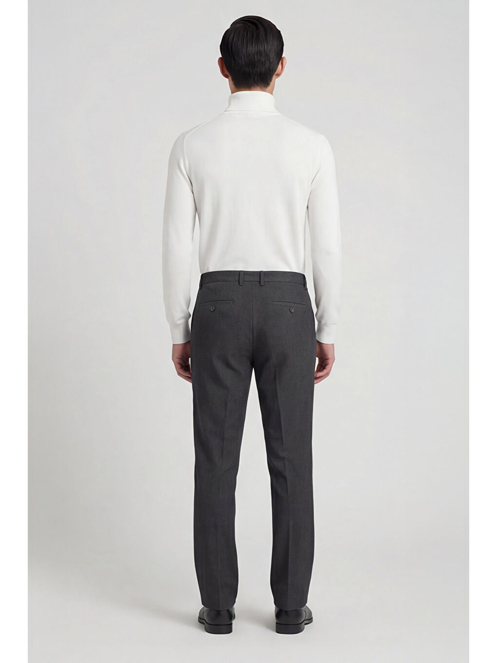 Giotelli Antrasit Slim Fit Pamuklu Yan Cepli Chino Normal Bel Standart Boy Erkek Pantolon-3