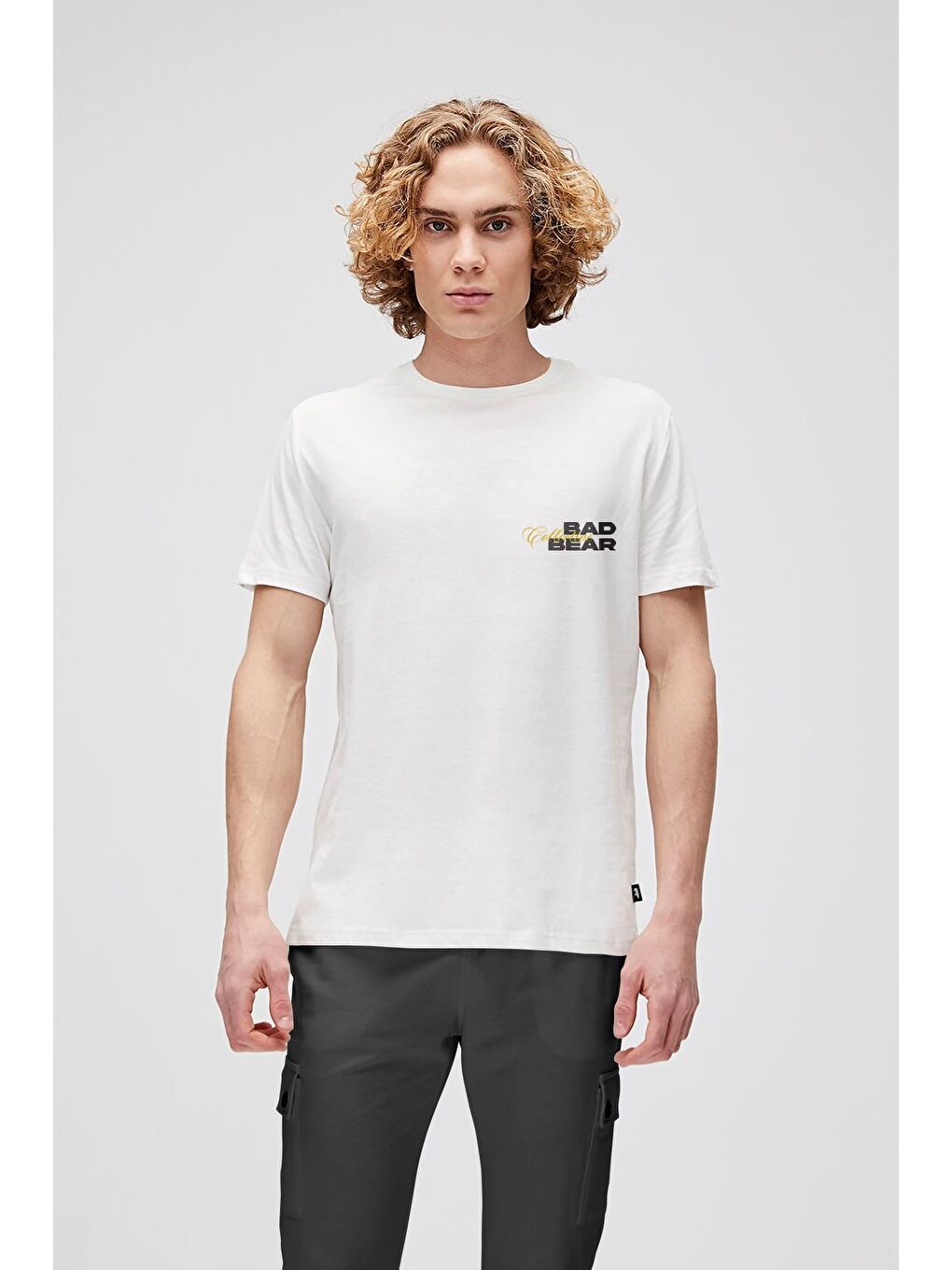 Collective Beyaz Erkek Baskılı Tişört