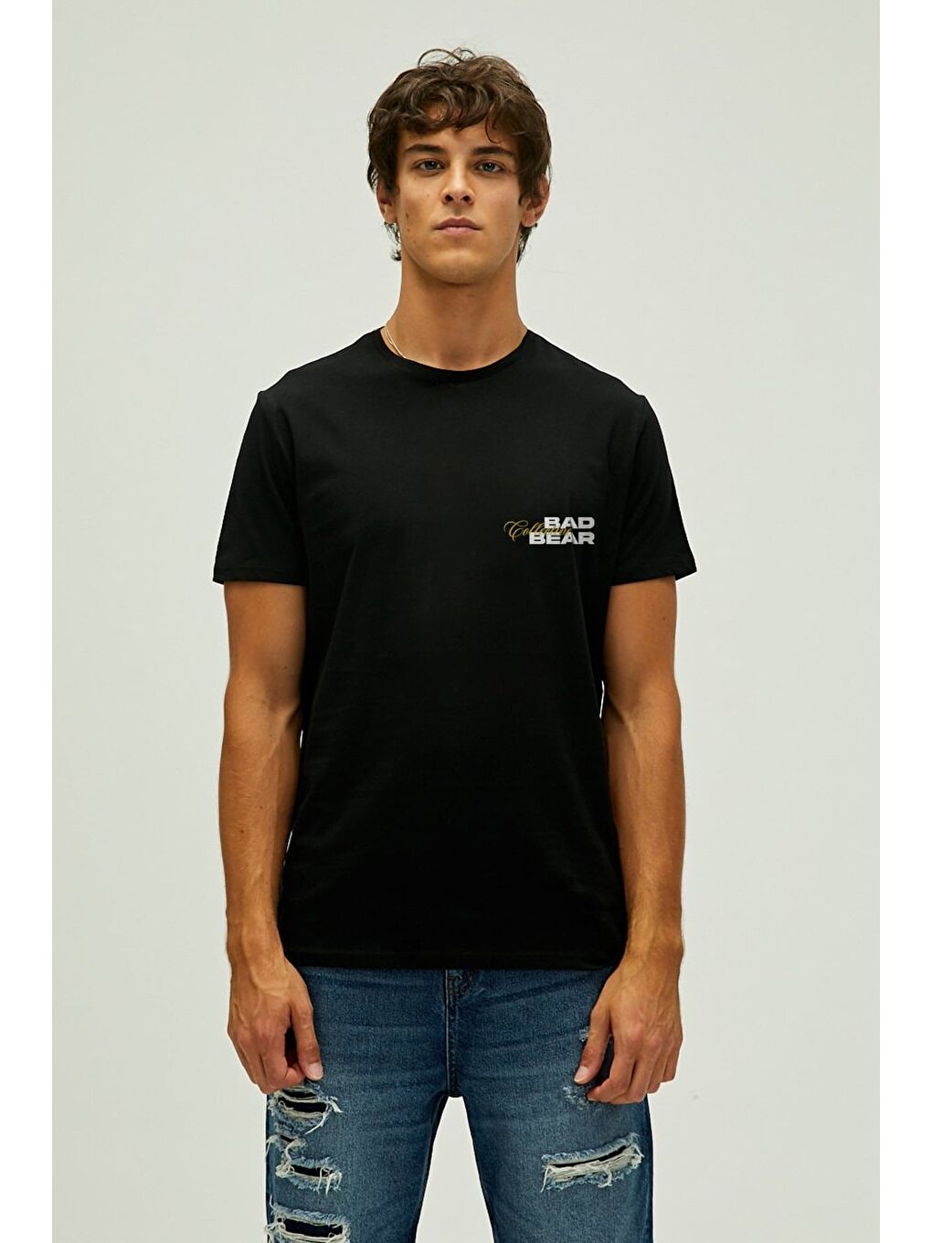 Collective Siyah Erkek Baskılı Tişört