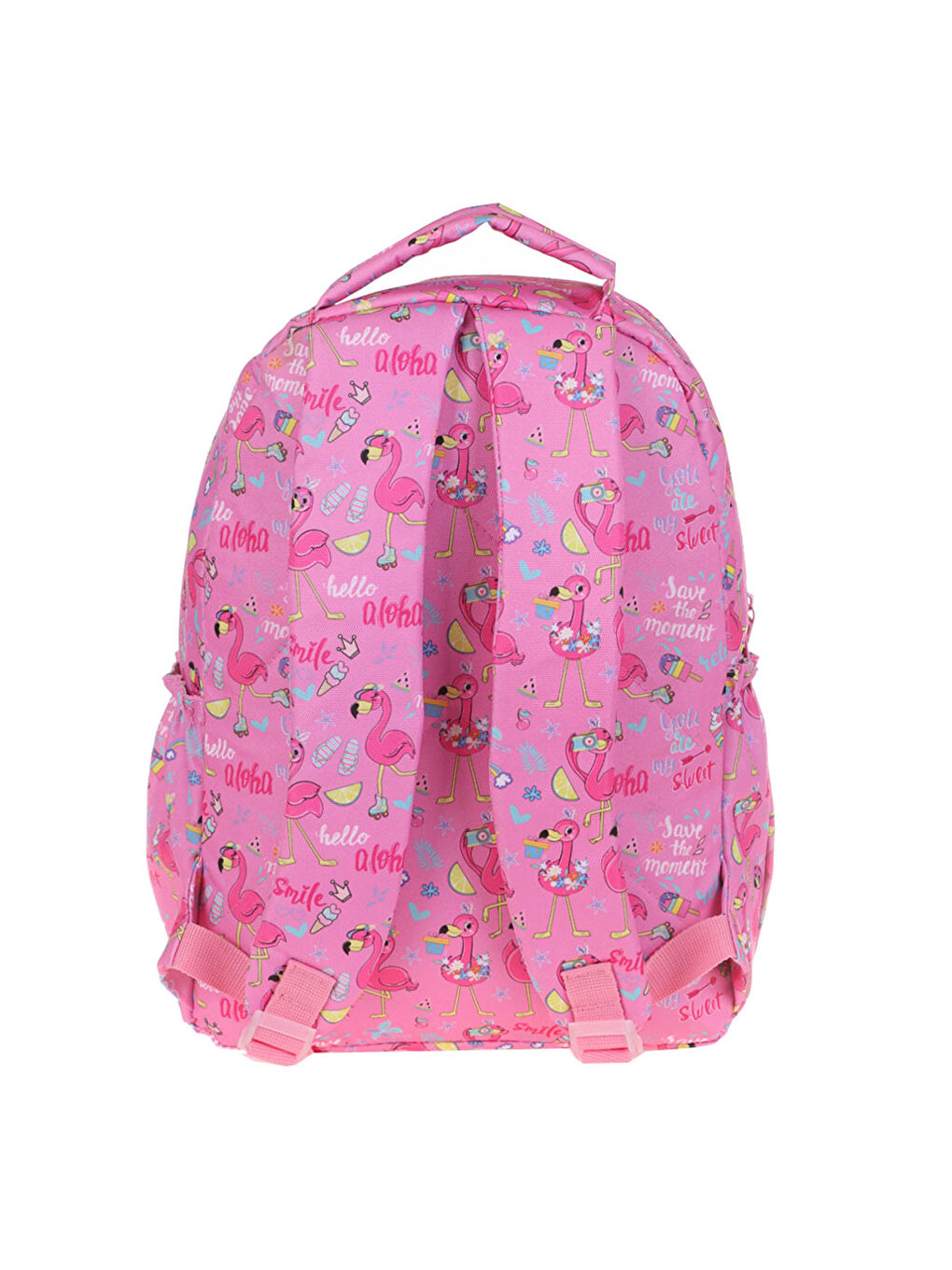 Renksiz Kaukko Sırt Çantası Aynalı-Taşlı Flamın L5095-1