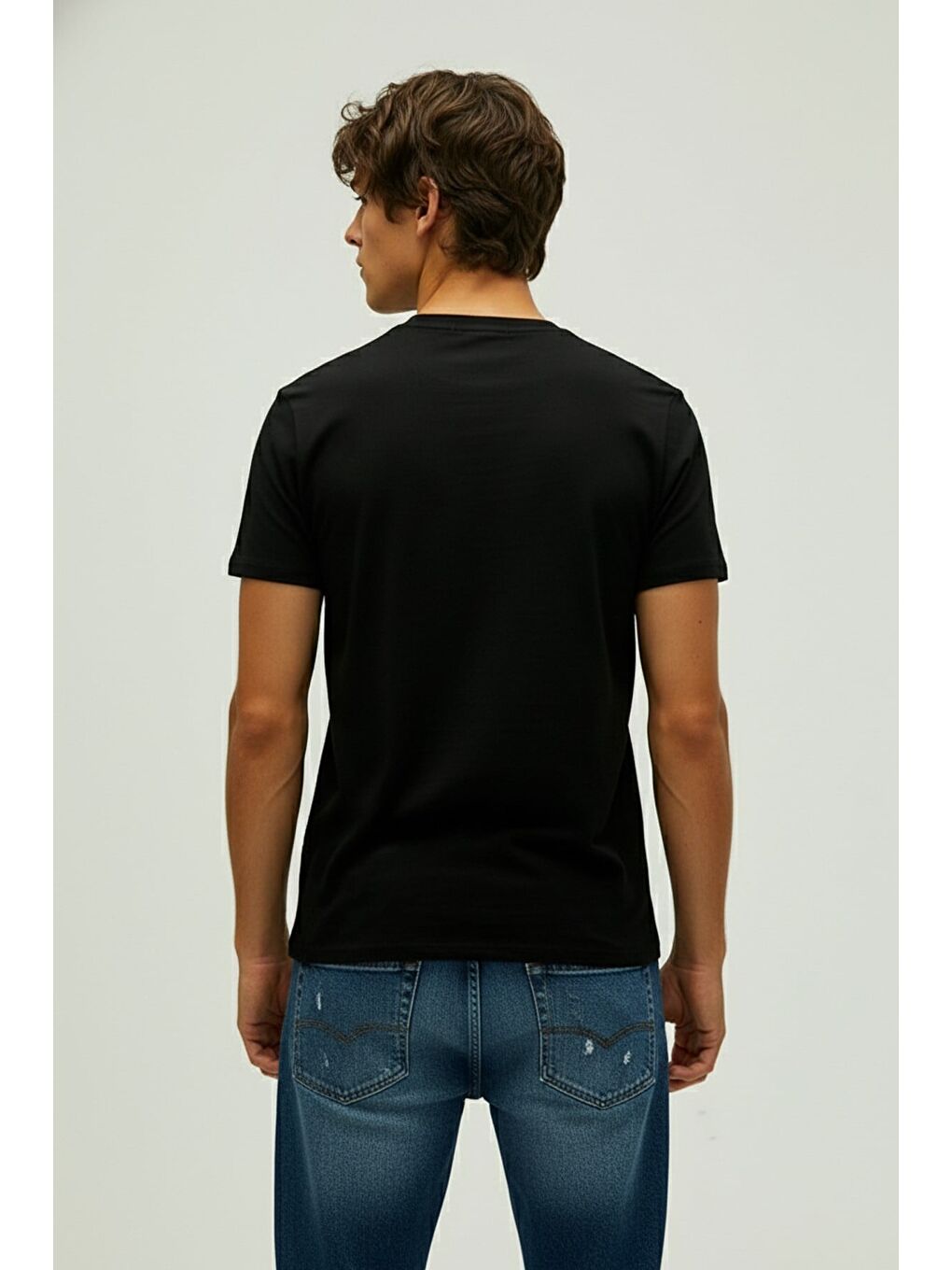 Collective Siyah Erkek Baskılı Tişört-2