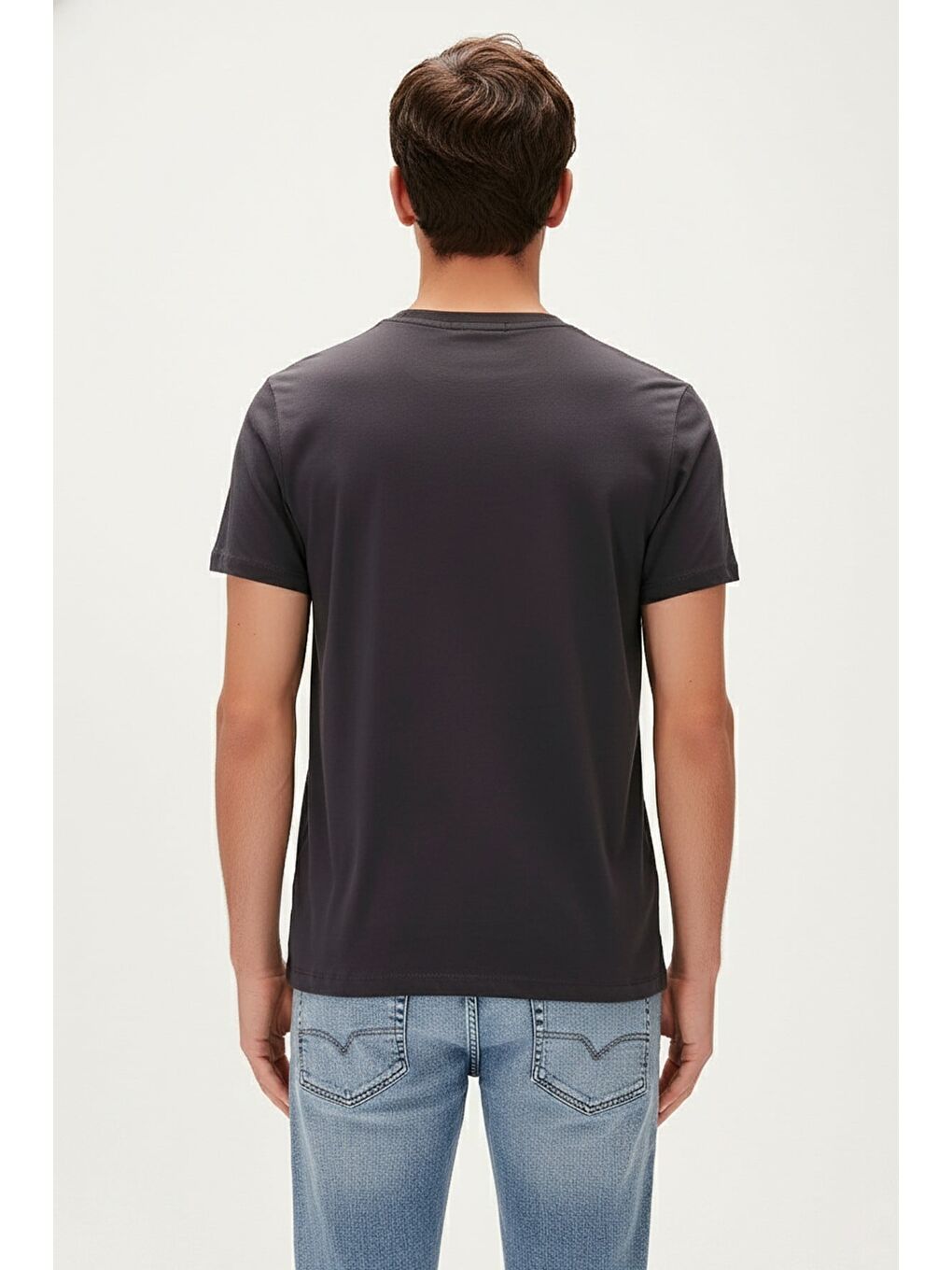 Gri Collective Asfalt Erkek Baskılı Tişört-2