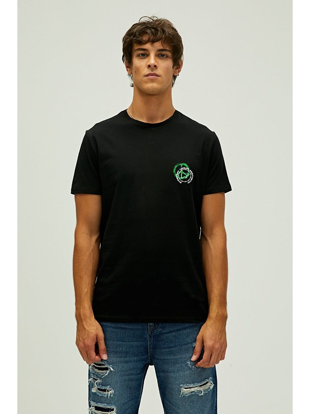 Everyday Urban Siyah Erkek Baskılı Tişört